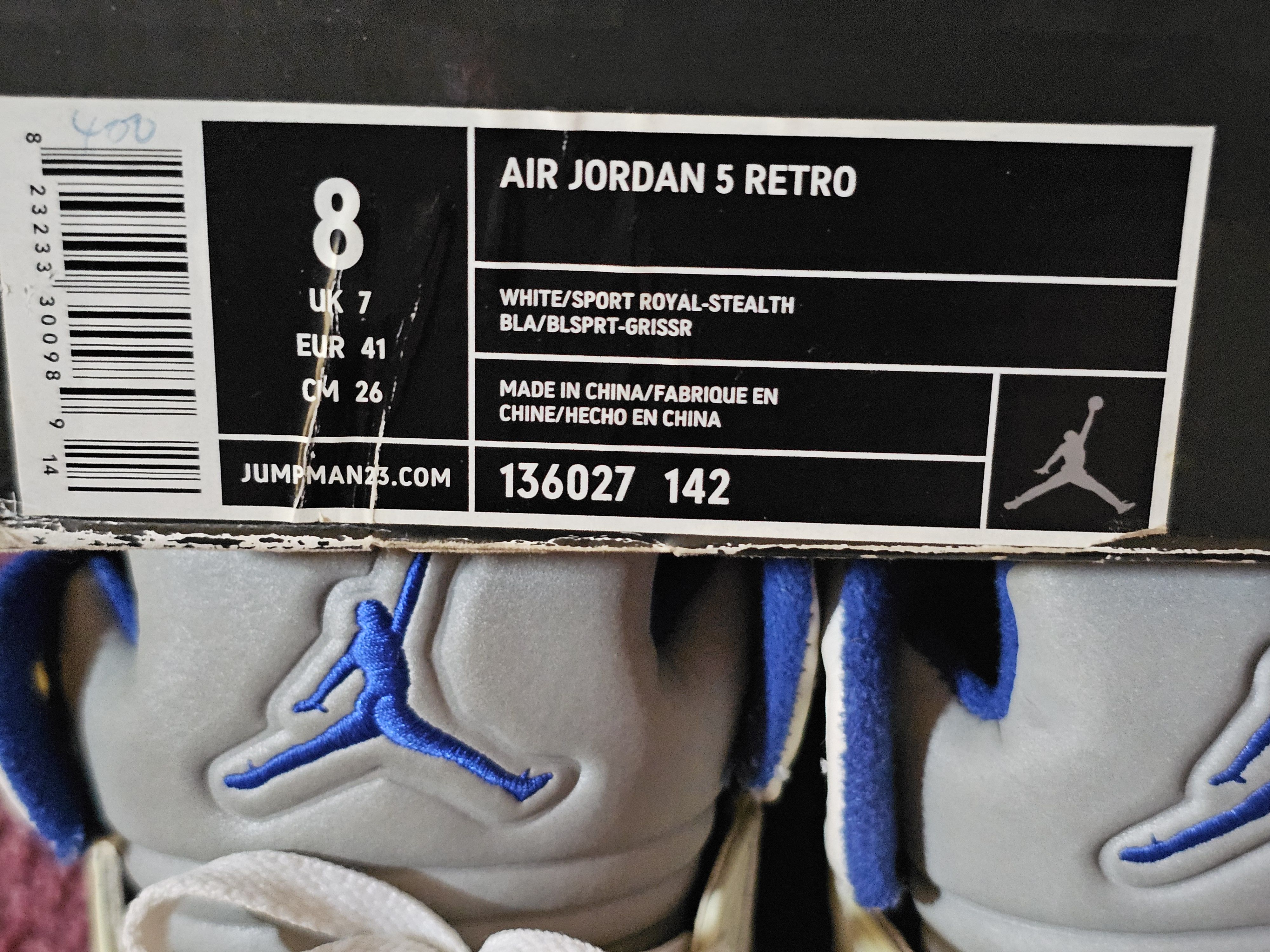 Jordan Brand Jordan 5 stealth Size US 8 / EU 41 - 8 Thumbnail