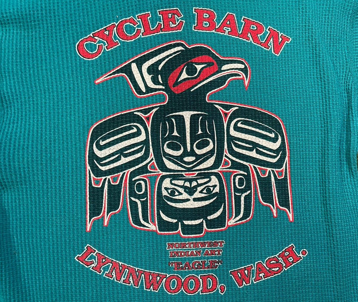 Harley Davidson Vintage 1990s Harley Davidson flame eagle thermal longsleeve Size US XL / EU 56 / 4 - 4 Thumbnail