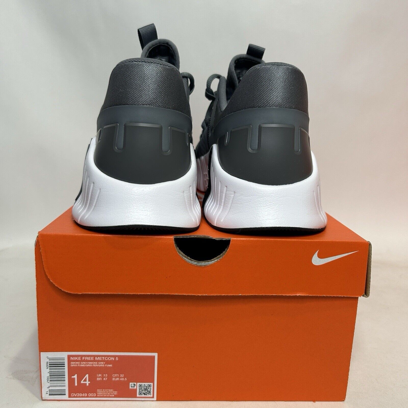 Nike Nike Free Metcon 5 TB “Gunsmoke/Grey White Black” 2024 Size US 14 / EU 47 - 5 Thumbnail
