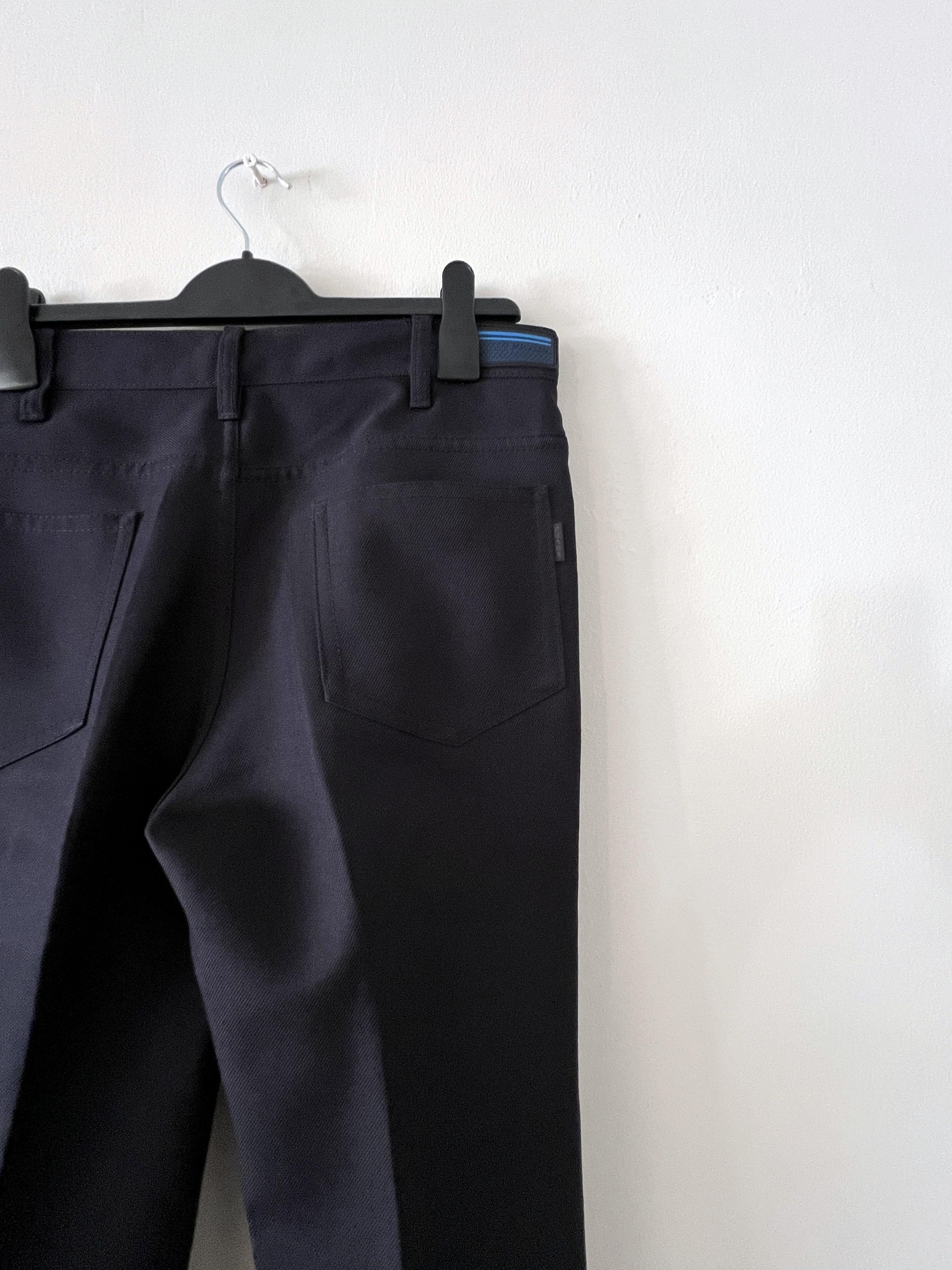 Prada Prada Runway Spring 2019 Blue twill flare pant Size US 30 / EU 46 - 8 Thumbnail