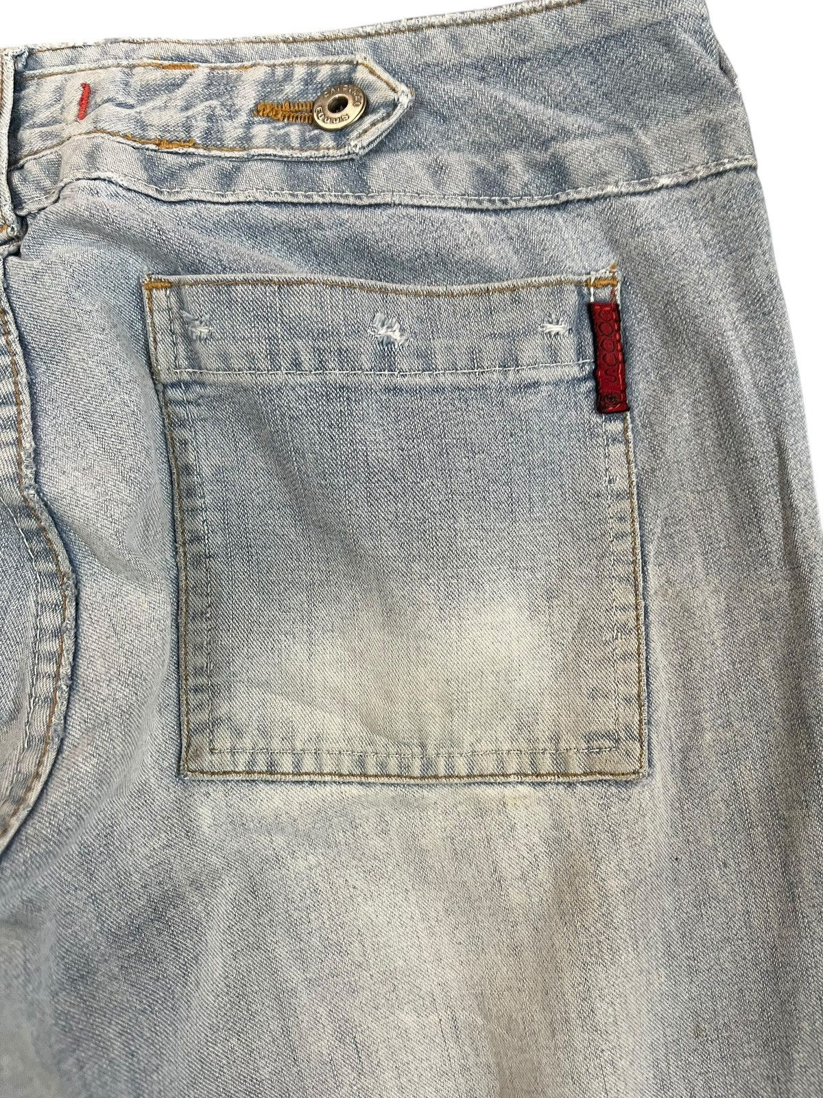 Vintage Vintage Eqoos Faded Buckle Belt Denim Size US 33 - 7 Thumbnail