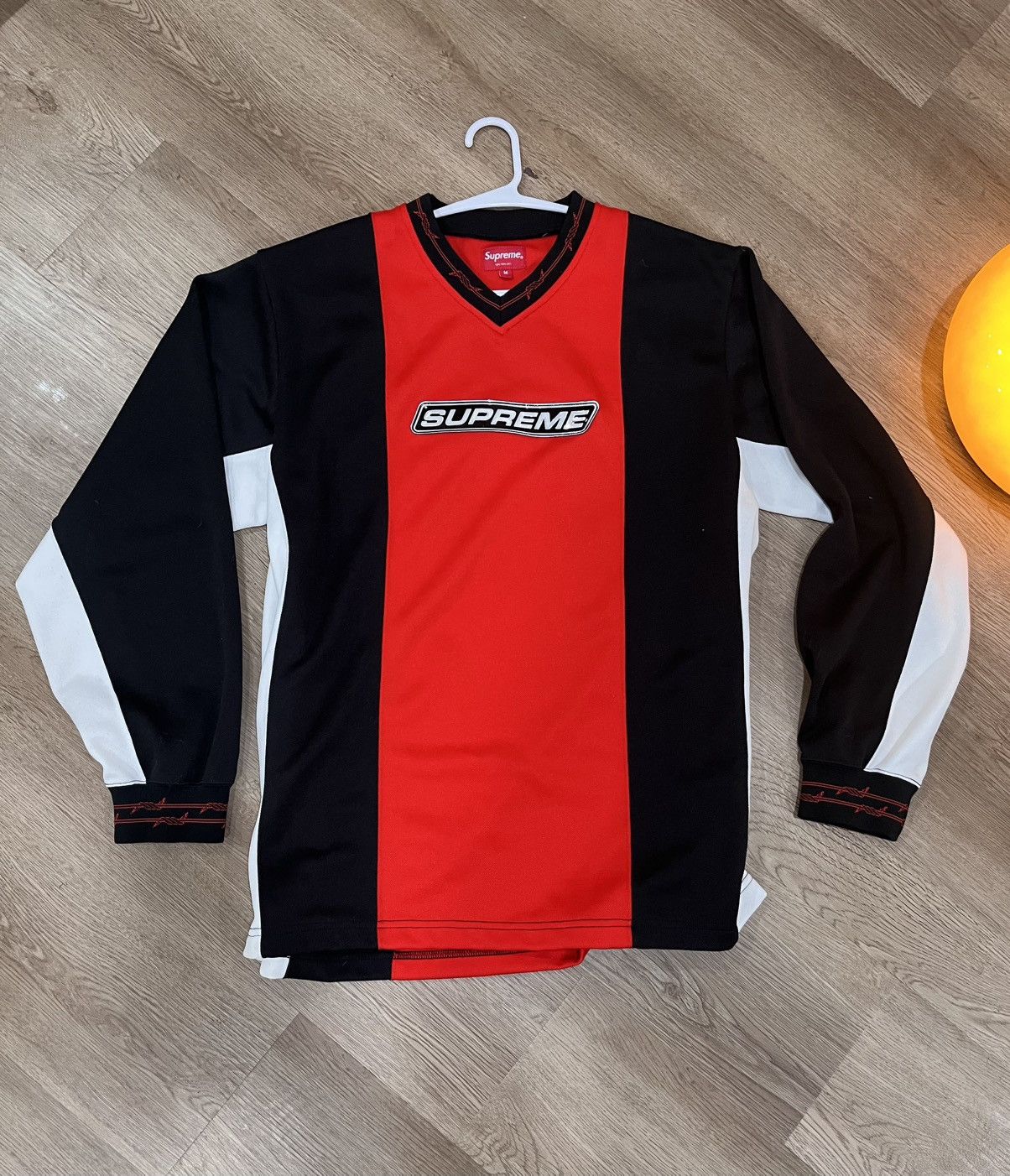 Supreme Supreme SS19 Barbed Wire Moto Jersey | Grailed