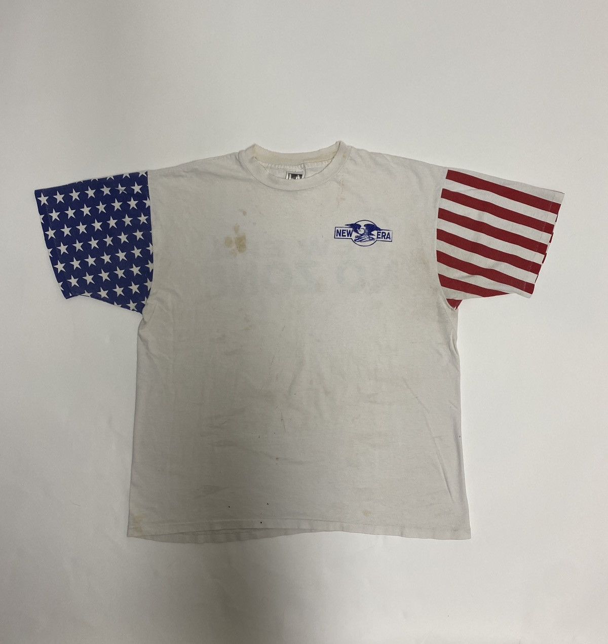 Vintage Vintage USA new Era tshirt Size US XL / EU 56 / 4 - 1 Thumbnail