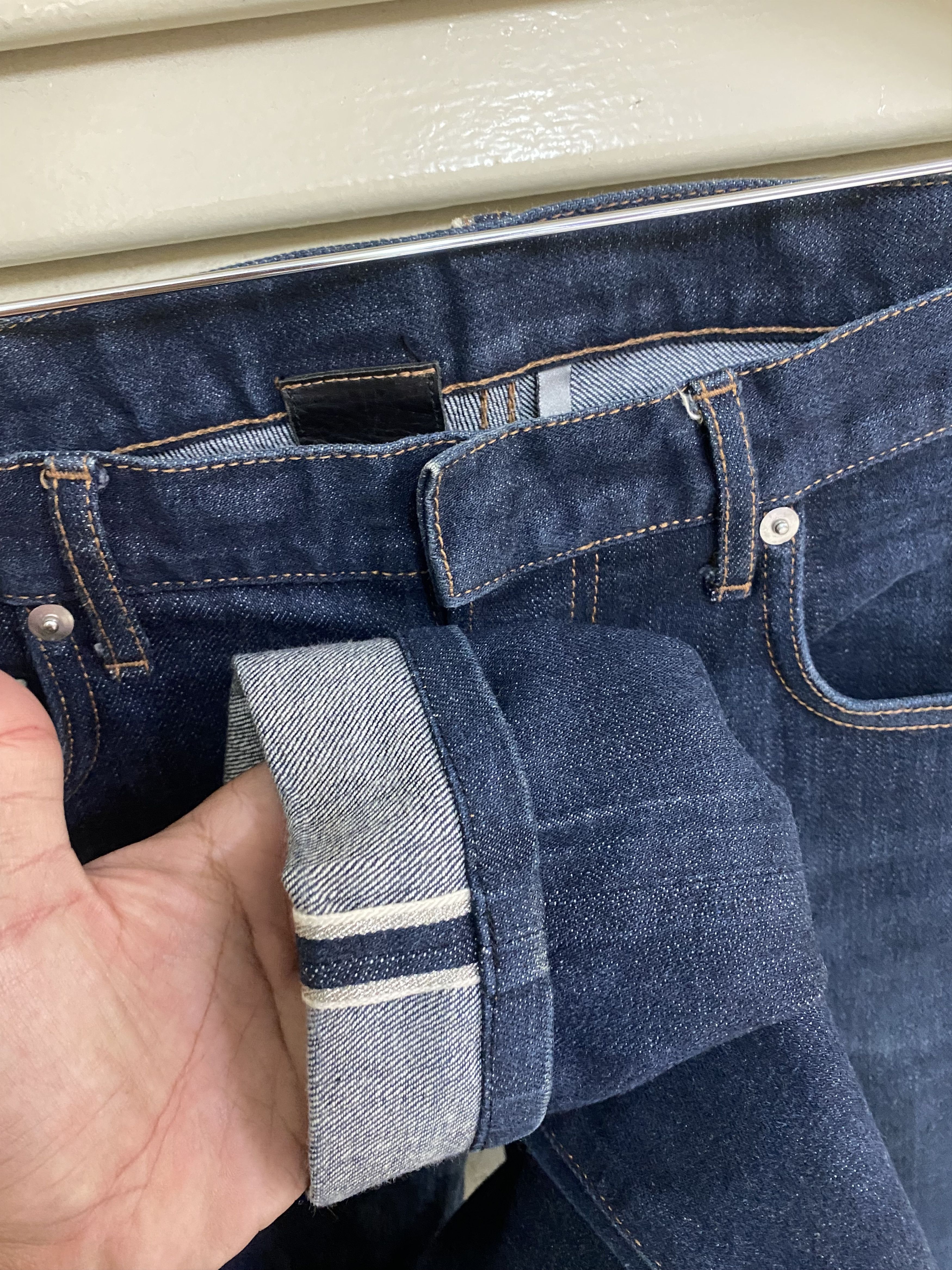 Dior 05 Hedi Slimane Dior Homme Raw Indigo Silver Selvedge Denim Size US 32 / EU 48 - 9 Thumbnail