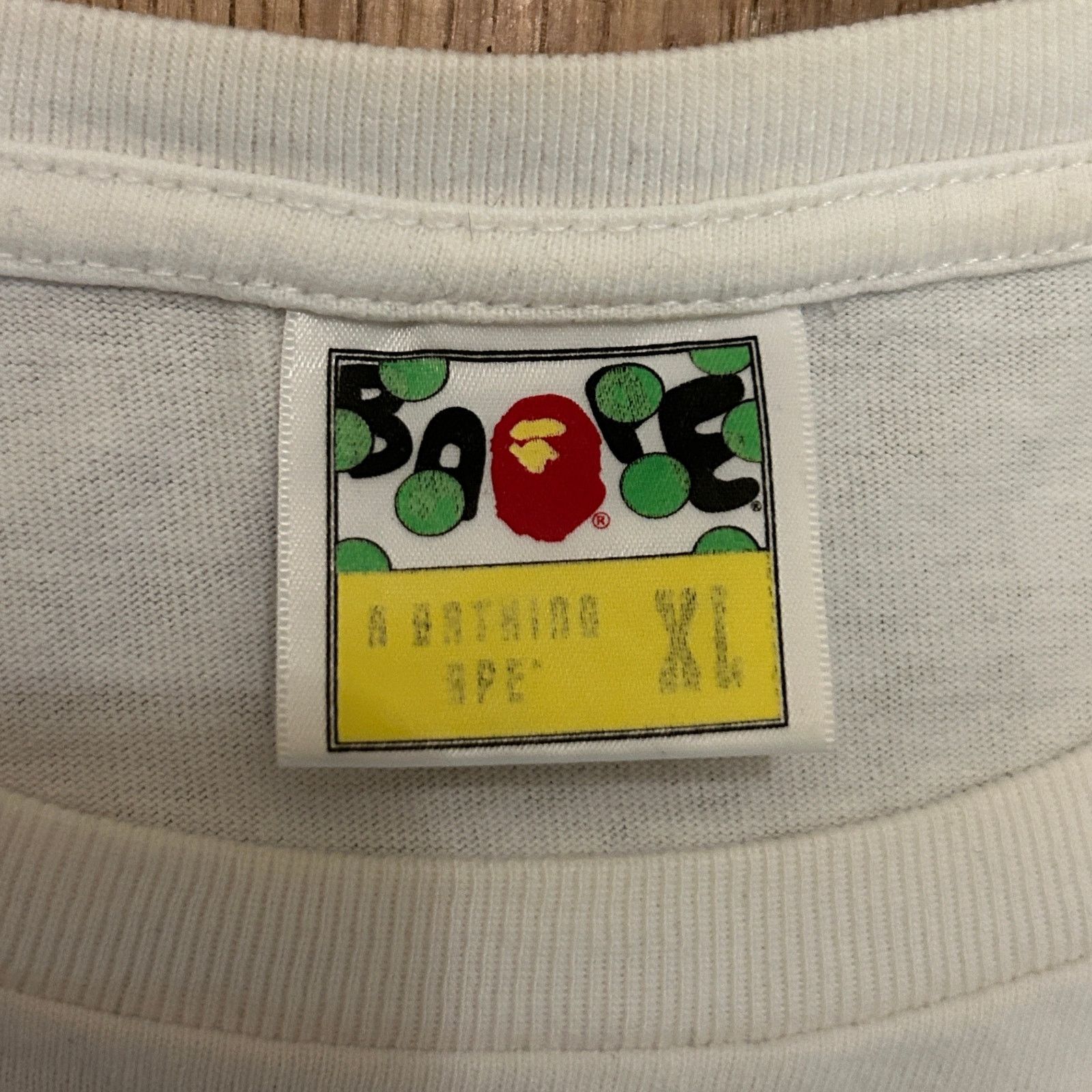 Bape Bape College Logo Lighter Tee White Size US XL / EU 56 / 4 - 4 Thumbnail
