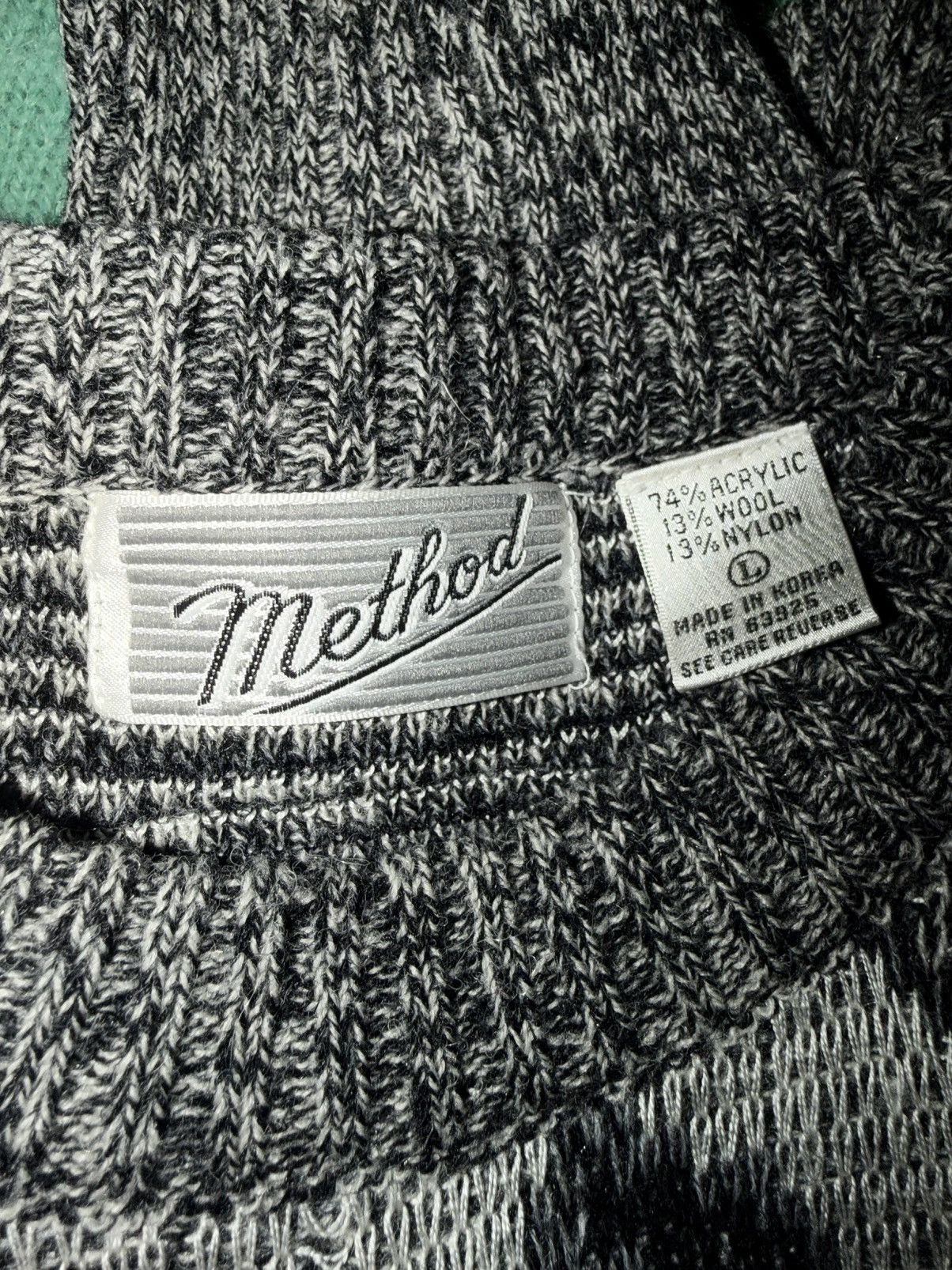 Method Vintage 90s Method Patterned Pullover Sweater Grandpa Style Size US L / EU 52-54 / 3 - 3 Thumbnail