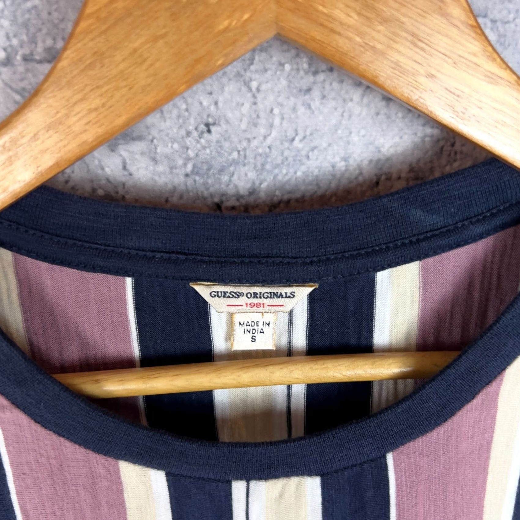 Guess GUESS Men’s Striped T-Shirt Cotton Multicolor Size S Size US S / EU 44-46 / 1 - 4 Thumbnail