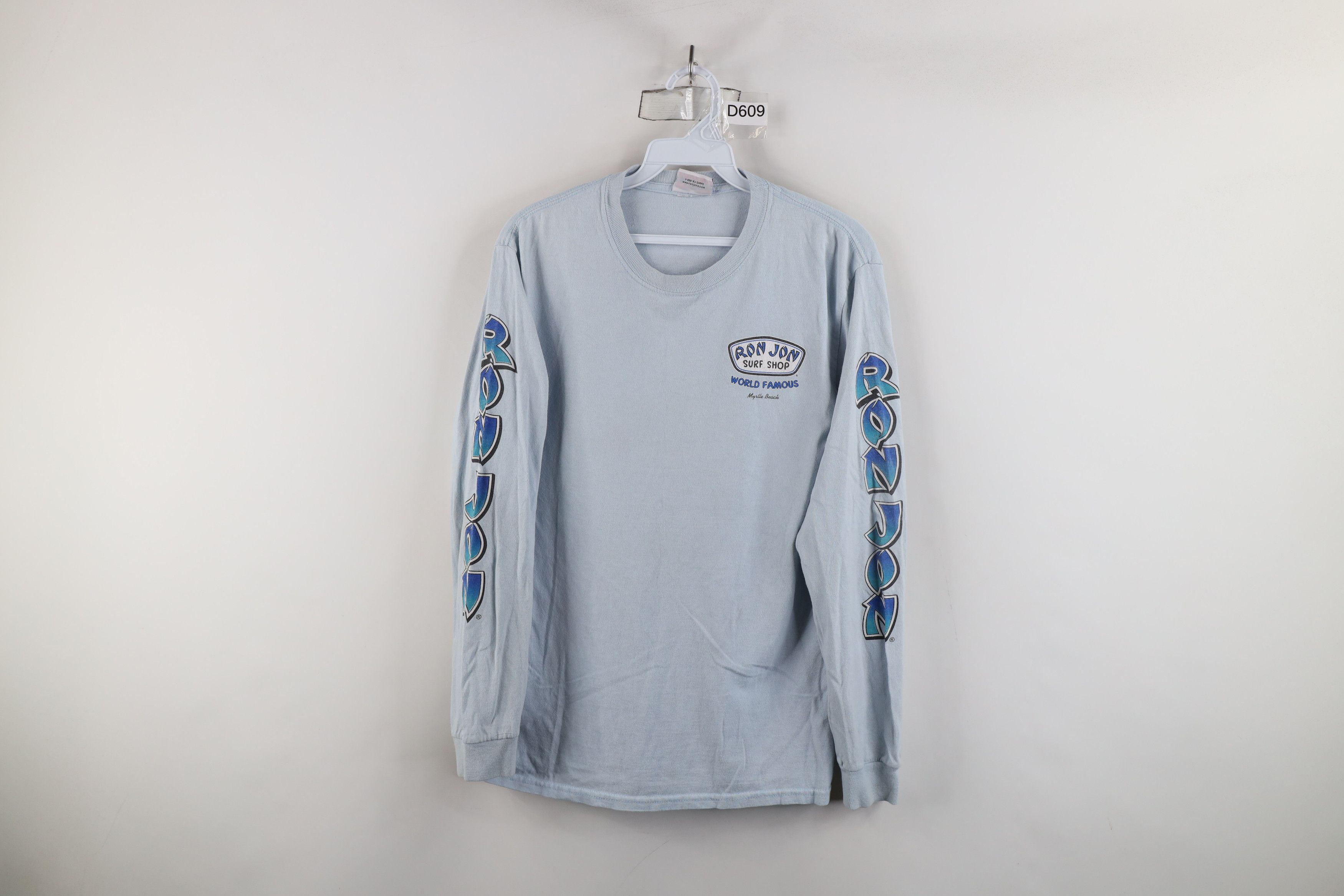 Vintage Vintage 90s Y2K Ron Jon Surf Shop Long Sleeve T-Shirt Blue Size US S / EU 44-46 / 1 - 1 Thumbnail