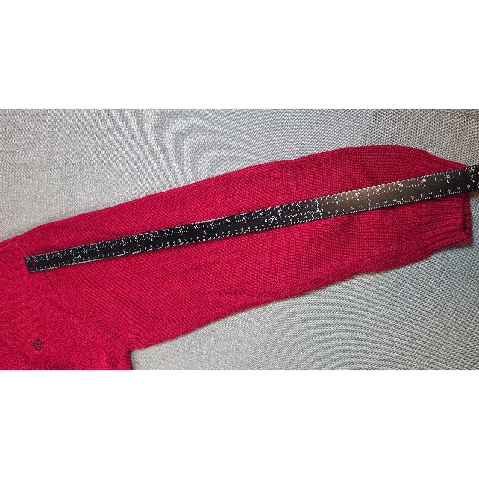 Chaps Vintage Chaps RL Red Cotton Crewneck Sweater Size US XXL / EU 58 / 5 - 11 Thumbnail