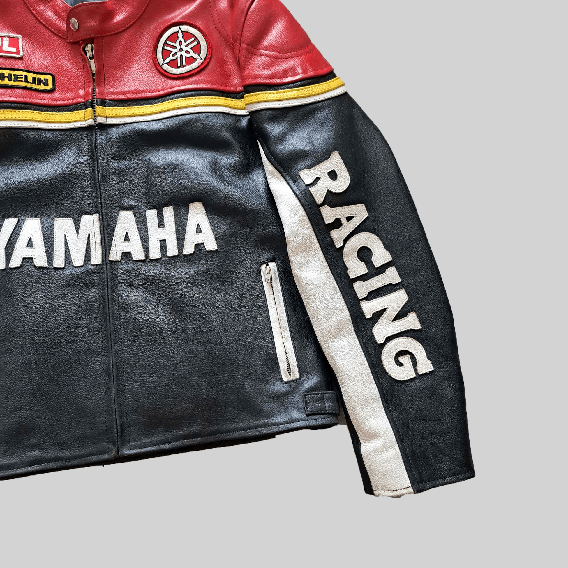 Yamaha 🖤 Yamaha❤️ Leather Jacket 90s Motorcycle Jacket Size US M / EU 48-50 / 2 - 3 Thumbnail