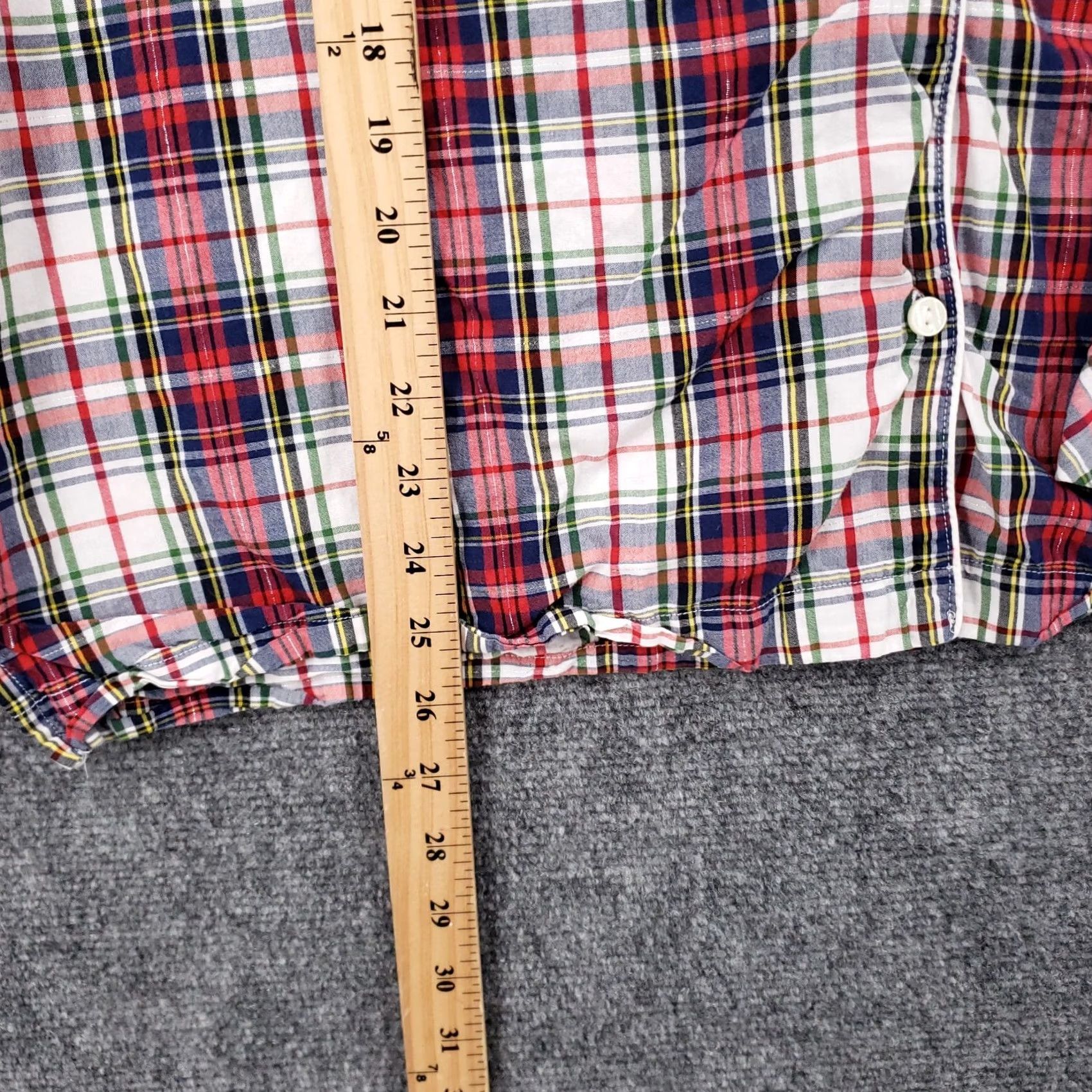 Victoria's Secret Victoria's Secret Pajama Top Women's XL Red Cotton Plaid Button Up Sleepwear Tartan Cotton Blend Size XL / US 12-14 / IT 48-50 - 5 Thumbnail