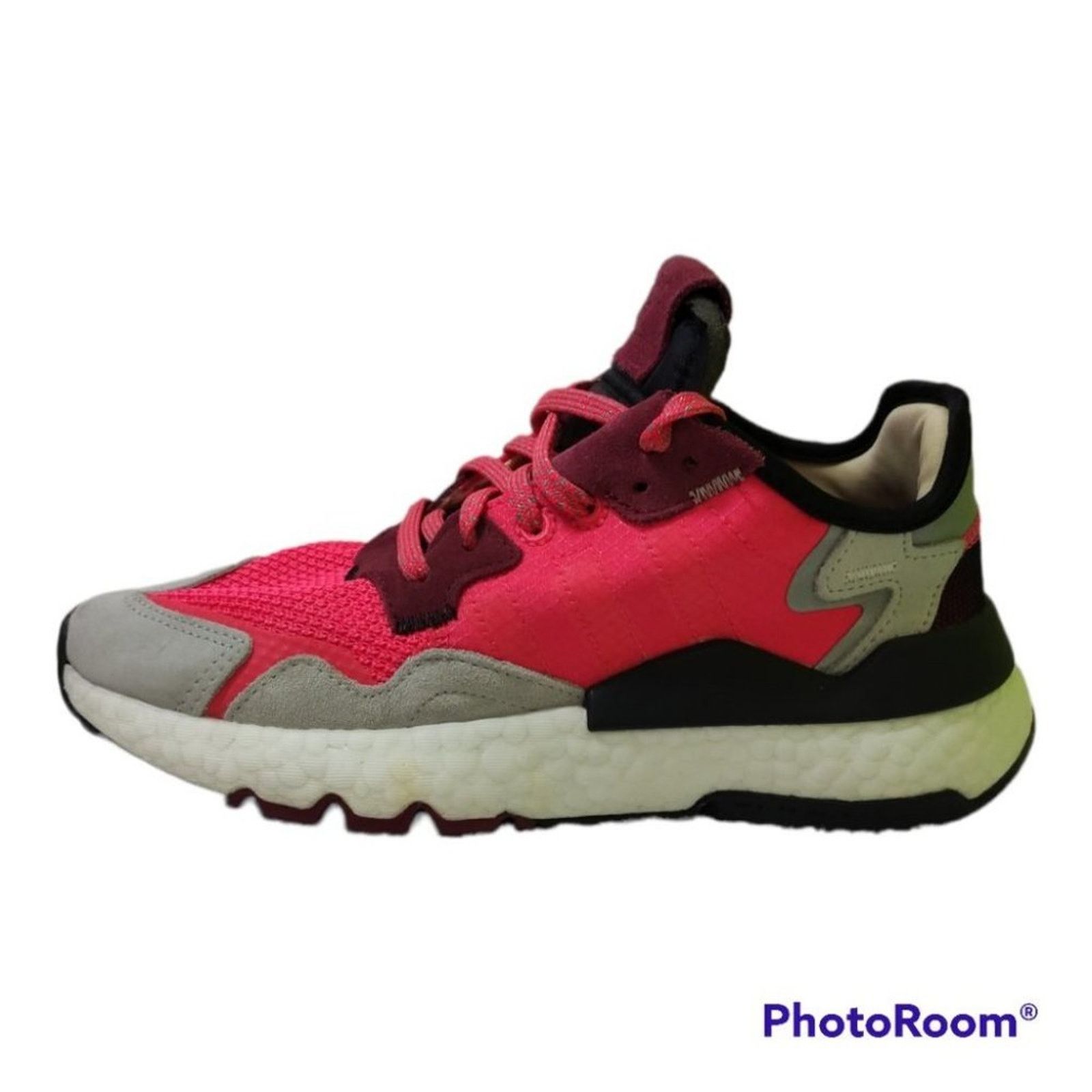 Adidas Adidas Nite Jogger EE6441 Gray Red Lace Up Running women 7 Size US 7 / IT 37 - 2 Thumbnail