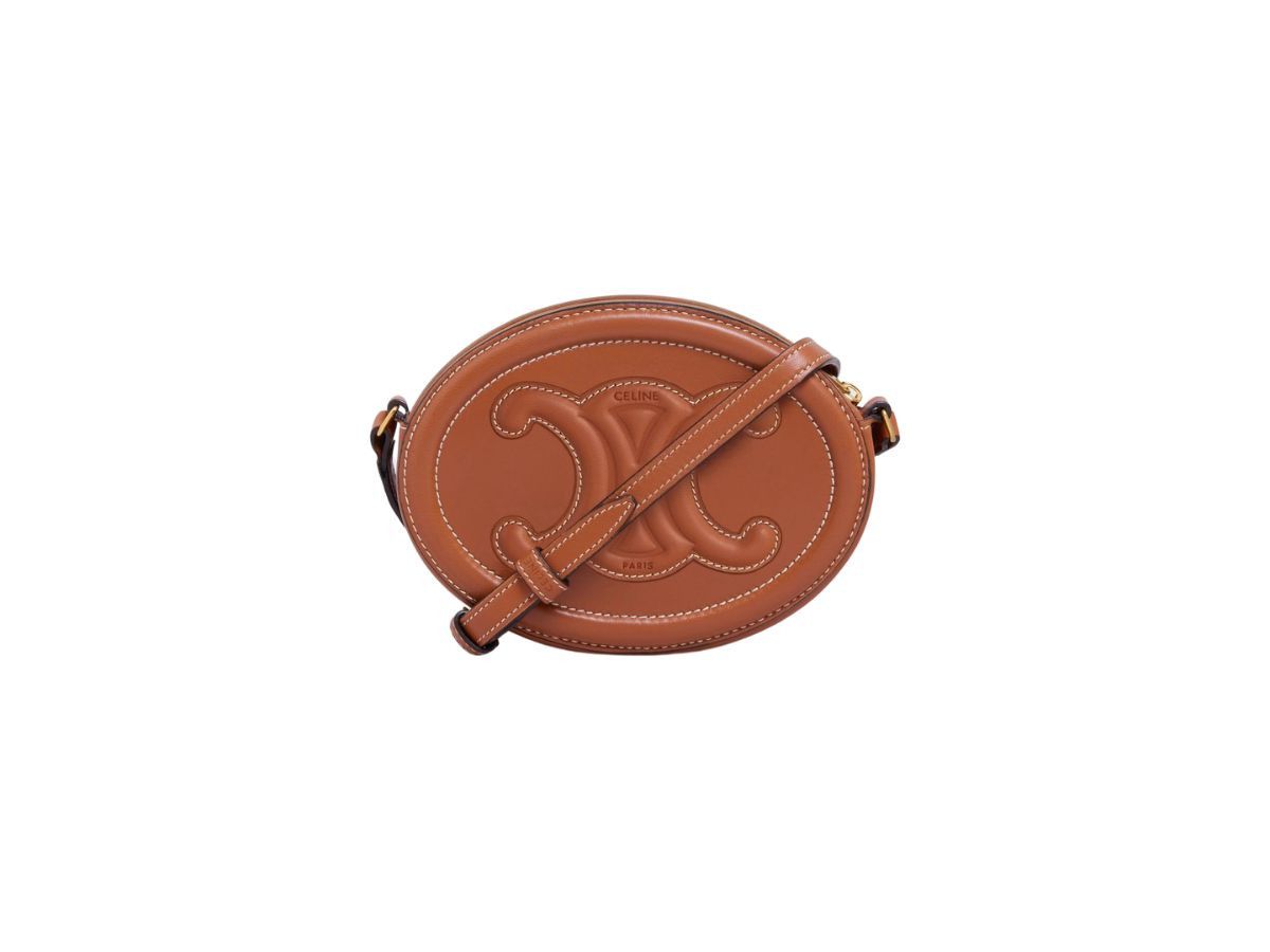 Celine o1w1db10426 Size: OS/Crossbody Purse Cuir Triomphe in Brown Size ONE SIZE - 3 Thumbnail
