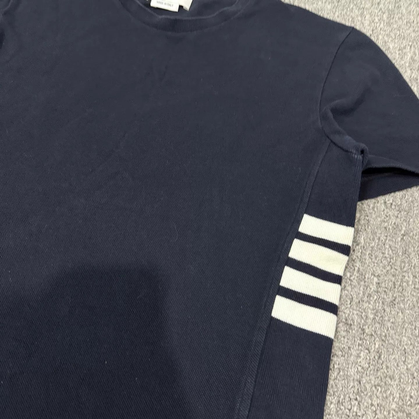 Thom Browne Thom Browne TB Navy Blue 4Stripe Short Sleeve 2 9/10 Size US M / EU 48-50 / 2 - 3 Thumbnail