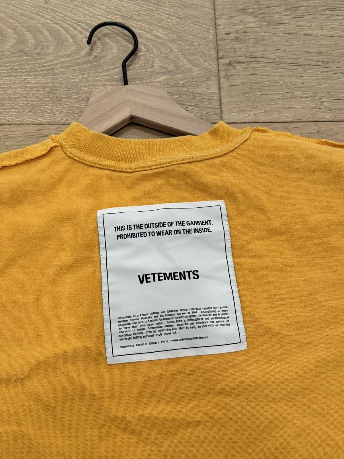 Vetements Vetements Inside Out T-Shirt Size US S / EU 44-46 / 1 - 4 Thumbnail