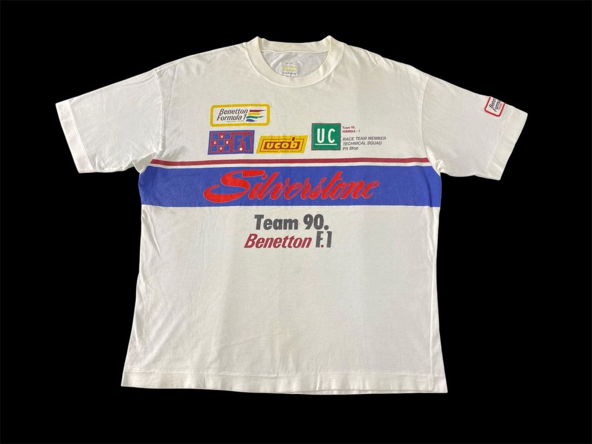 United Colors Of Benetton 90s United Color Of Benetton Silverstone Team 90 F1 Printed Size US L / EU 52-54 / 3 - 1 Thumbnail