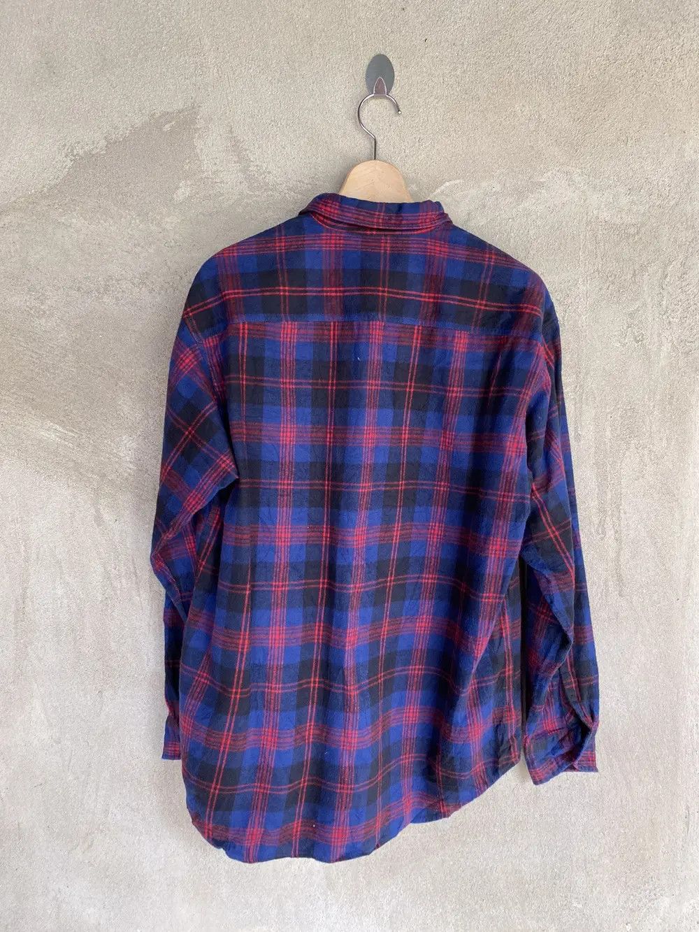 Hiroshi Kato Japanese Brand Kato Small Logo Plaid Tartan Flannel Shirt Size US M / EU 48-50 / 2 - 7 Thumbnail