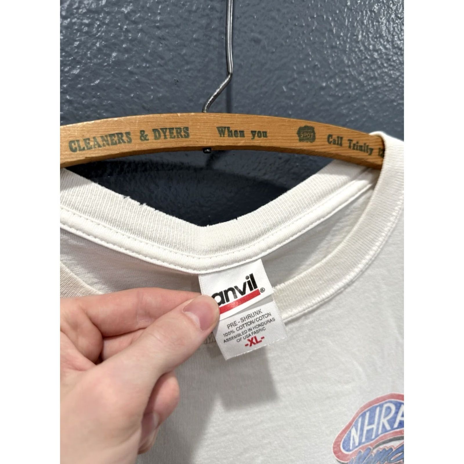 Vintage NHRA Drag Racing Member Tee Shirt Size XL White Distressed Y2K 2007 Size US XL / EU 56 / 4 - 3 Thumbnail