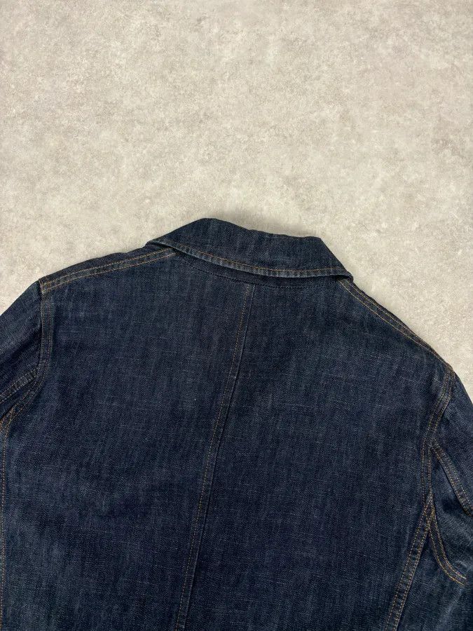Miu Miu 2000s Miu Miu Blue Navy Denim Buttoned Jacket Size US M / EU 48-50 / 2 - 6 Thumbnail
