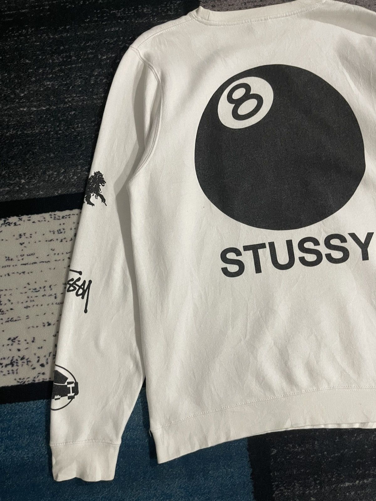 Stussy Vintage Stussy Crown Collage Fullprint Sweatshirt Size US XL / EU 56 / 4 - 11 Thumbnail