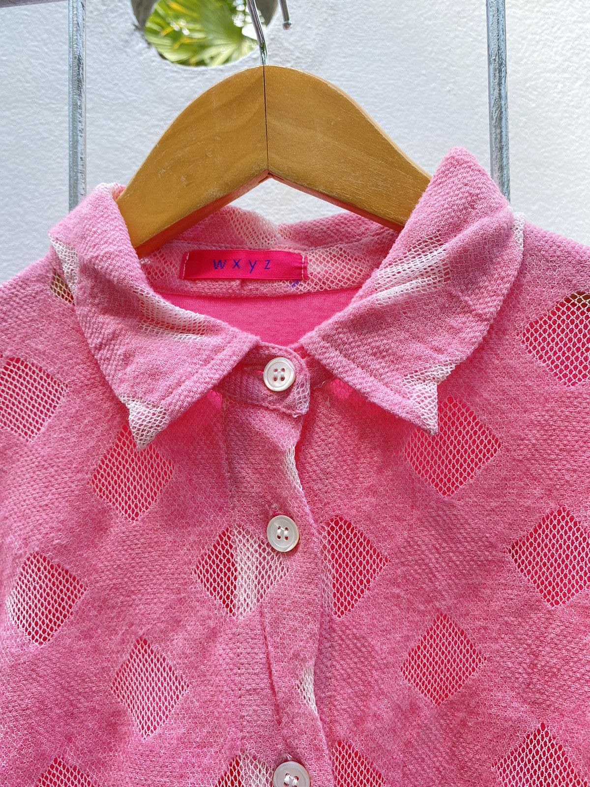 Y's × Yohji Yamamoto WXYZ Yohji Yamamoto Pastel pink plaid shirt Size S / US 4 / IT 40 - 12 Thumbnail