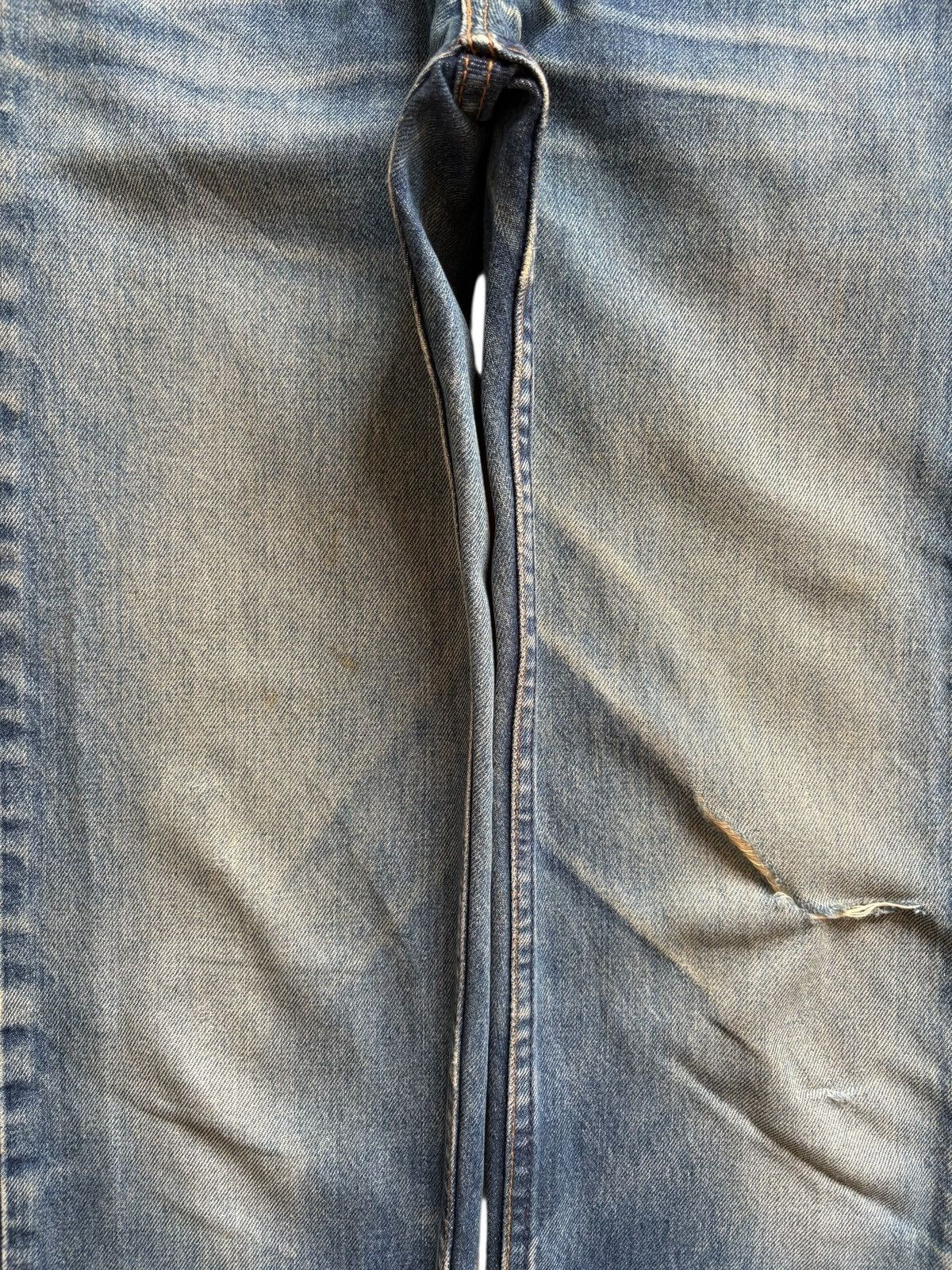 LVC × Levi's × Levi's Vintage Clothing Vintage 90s Levis 510 Mud Wash Distressed Ripped Jeans Size US 28 / EU 44 - 5 Thumbnail