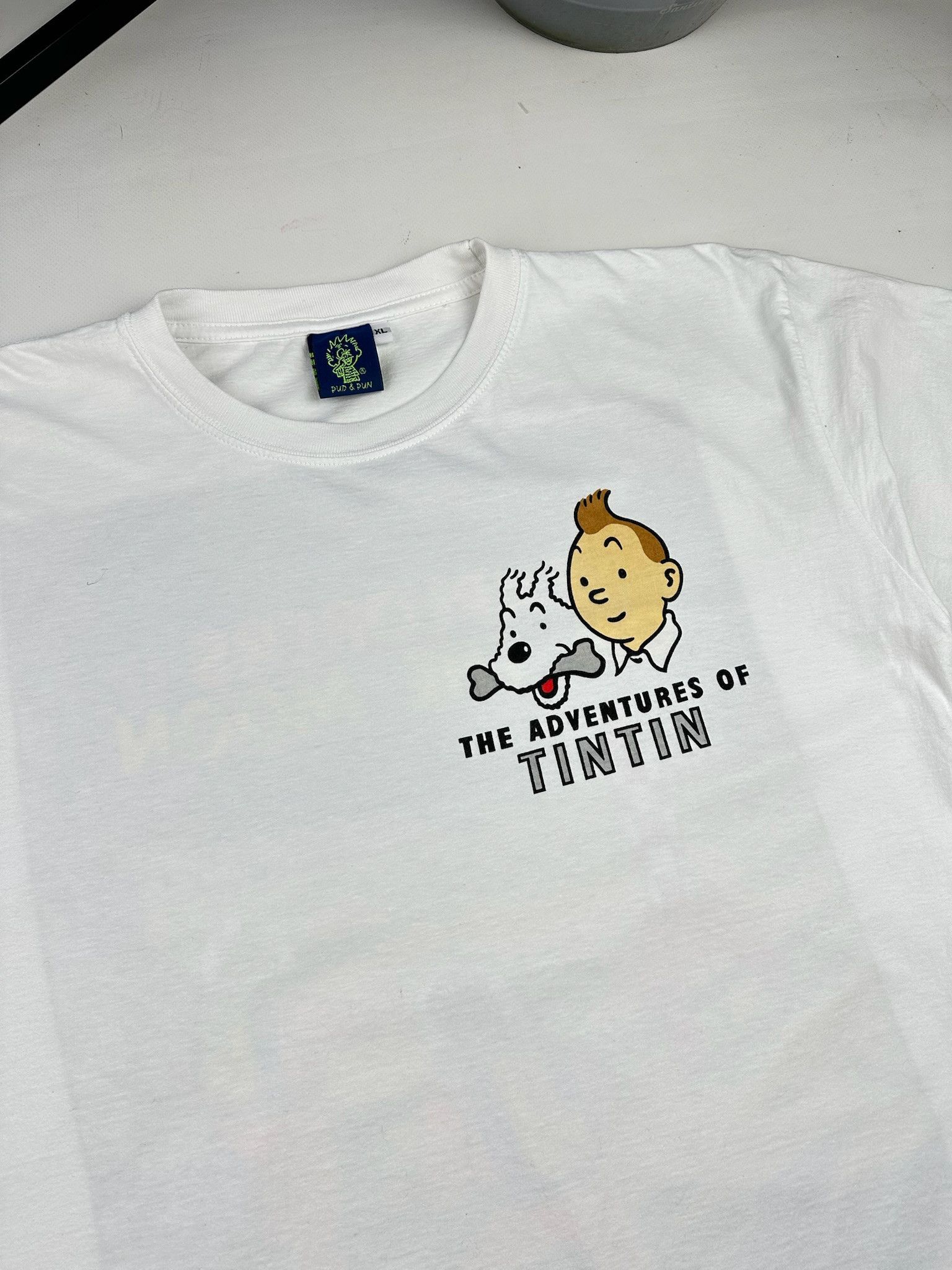 Cartoon Network Vintage Tintin Comic Graphic Tee Size US L / EU 52-54 / 3 - 3 Thumbnail