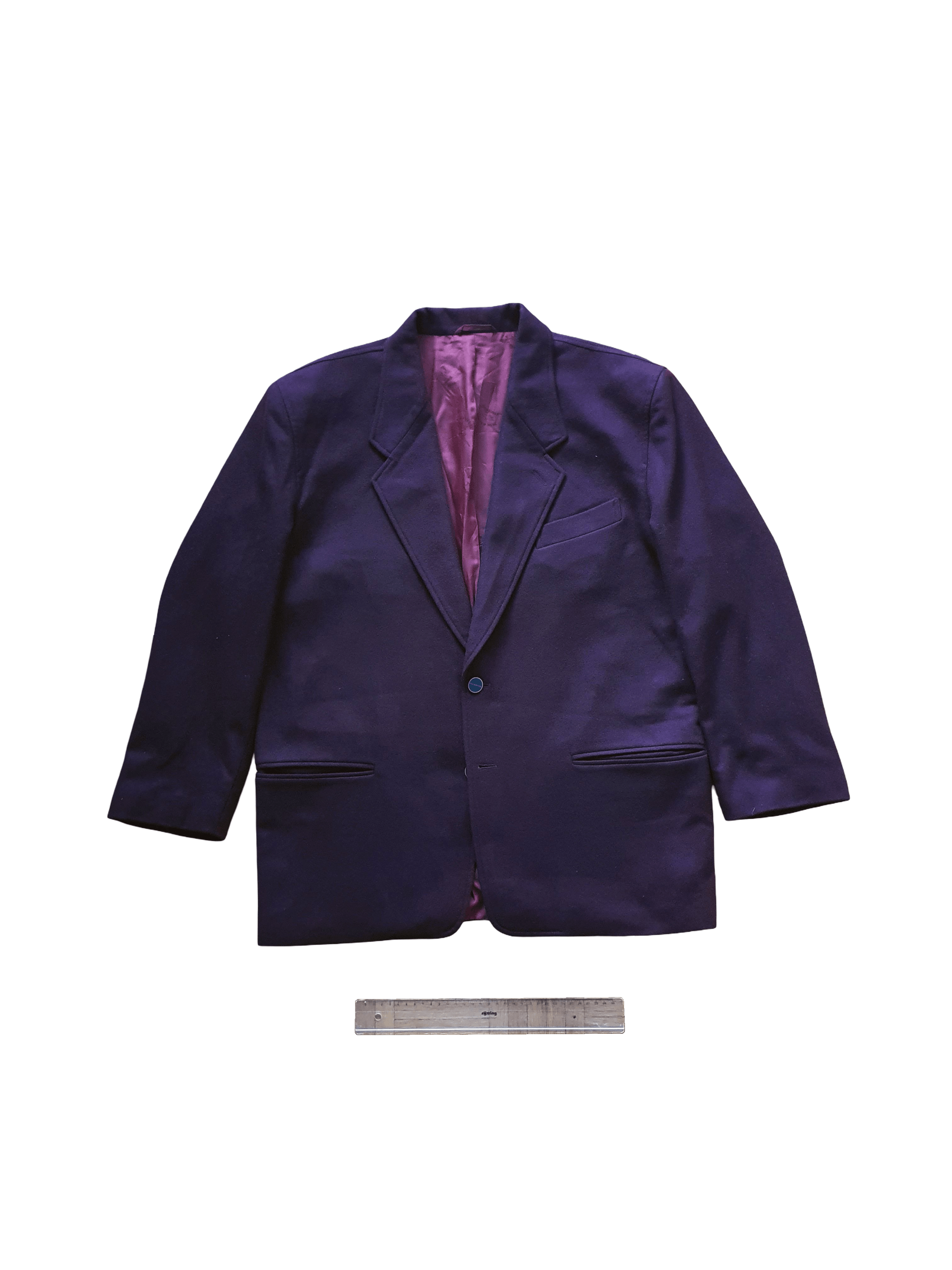 Paul & Shark Vintage Burgundy Maroon Blazer Sports Coat Suit Jacket Size 48S - 1 Thumbnail
