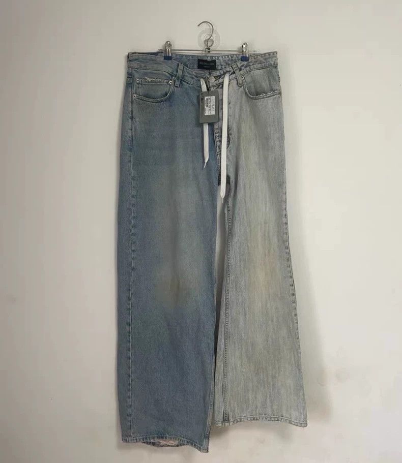 Balenciaga Balenciaga Fifty Show Spliced Logo Jeans - dmc Size US 30 / EU 46 - 1 Thumbnail