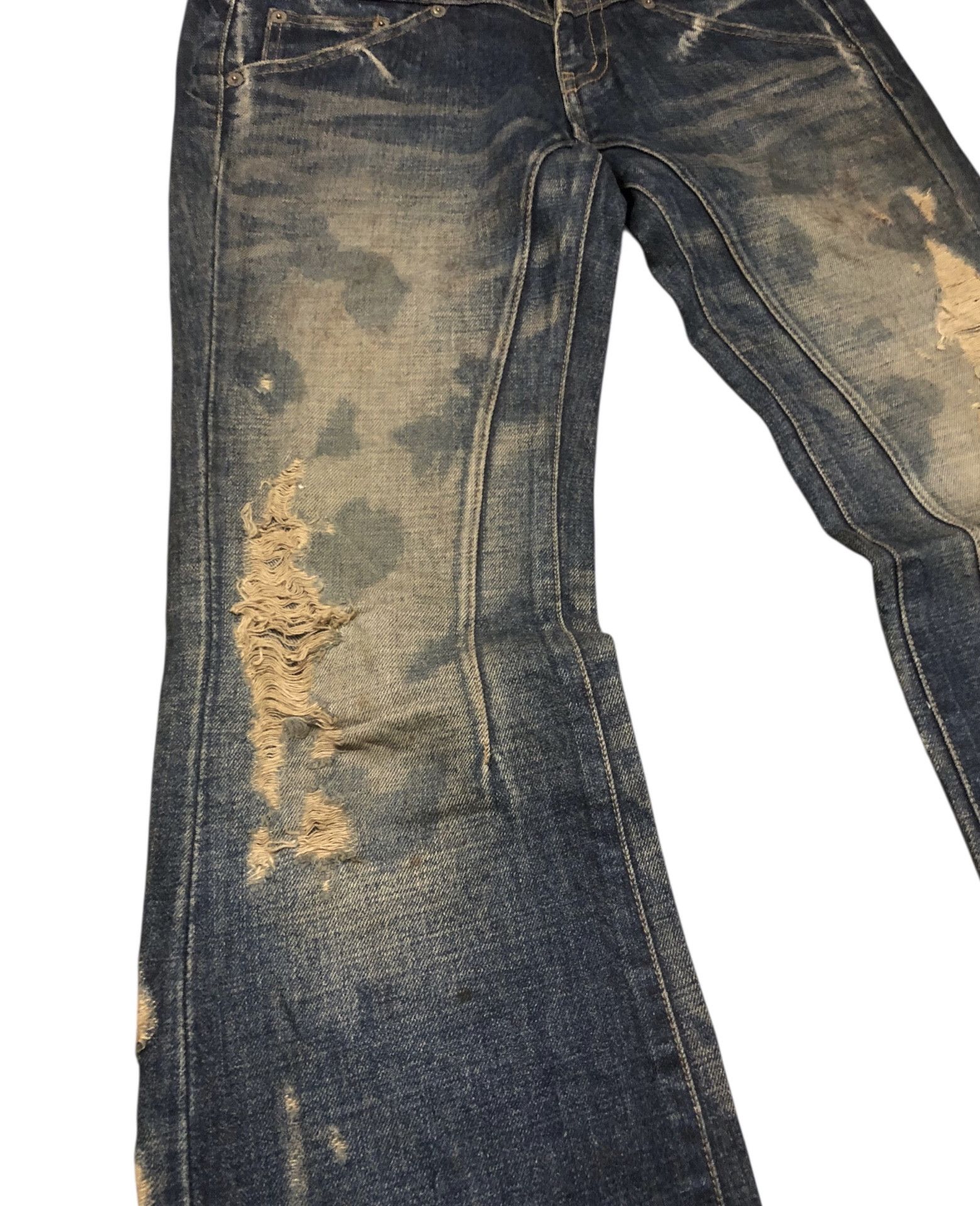 JACKROSE 🔥Y2K JACKROSE Japanese Brand Flared Bootcut Denim Jeans Size US 33 - 8 Thumbnail