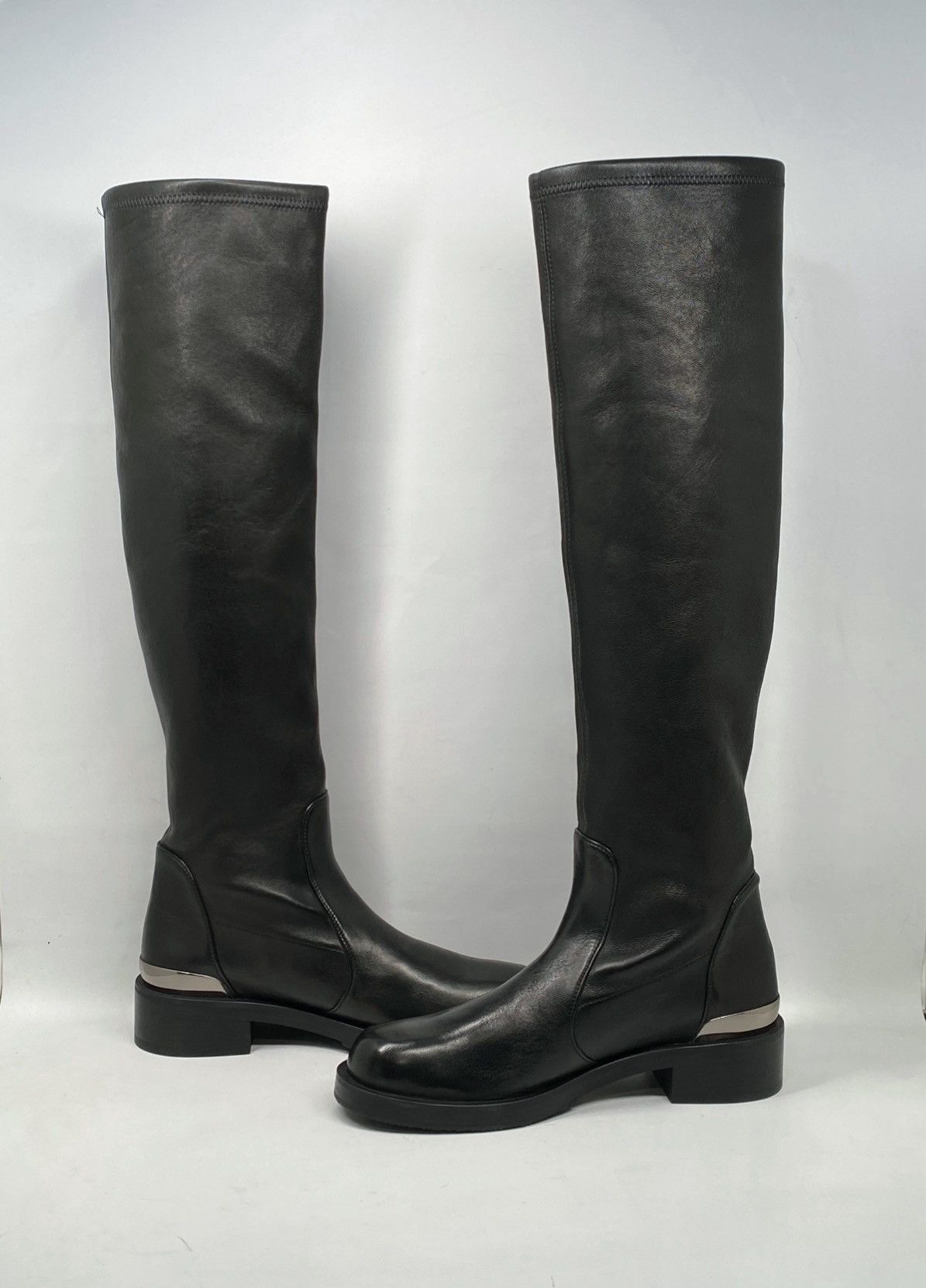 Stuart Weitzman Stuart Weitzman Bold SW Logo Slouch Boots size 6.5 Size US 6.5 / IT 36.5 - 1 Thumbnail