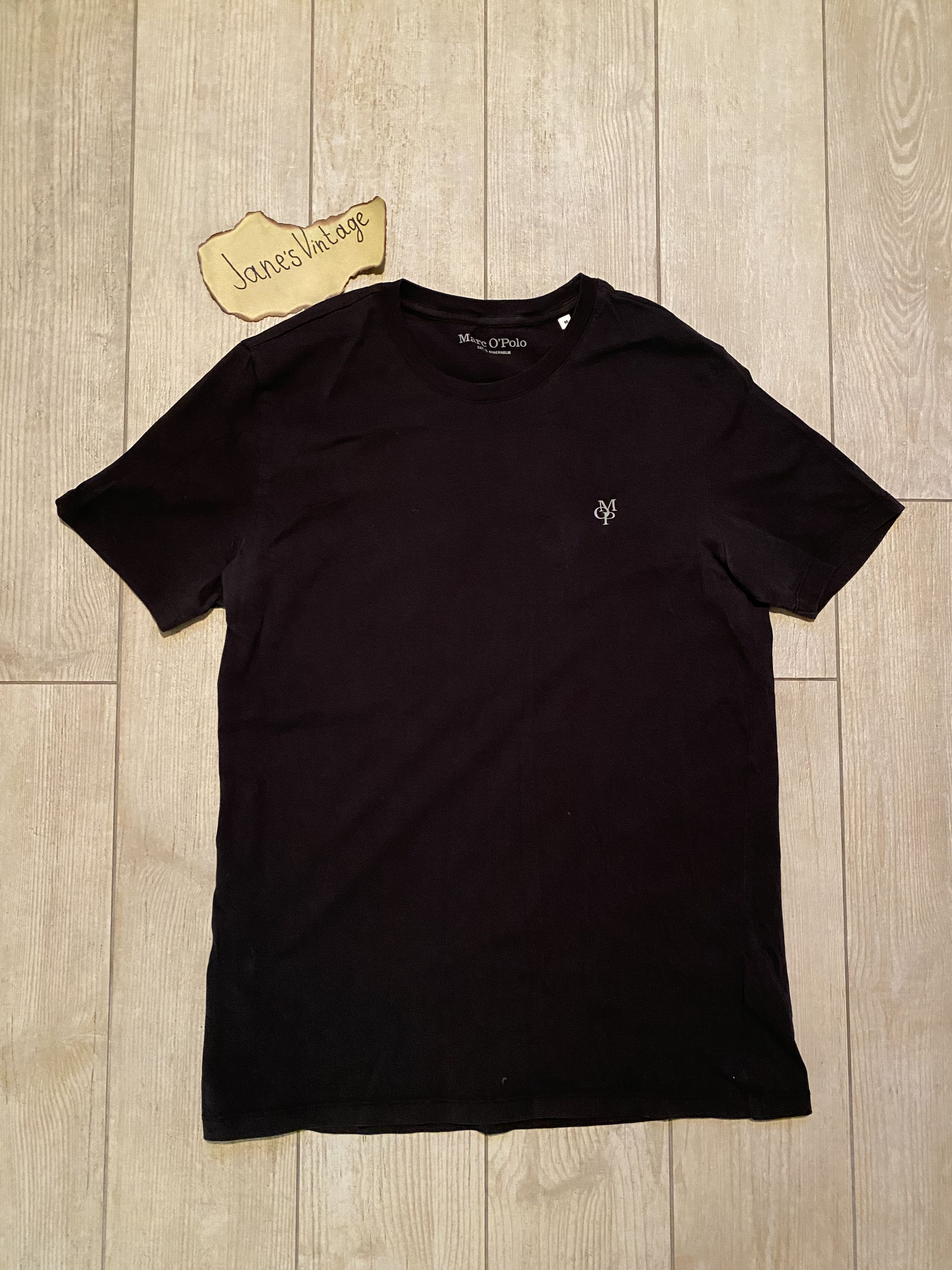Marc O'Polo Mark O’Polo Black Basic T-Shirt – 100% Cotton 👕✨ Size US M / EU 48-50 / 2 - 1 Thumbnail