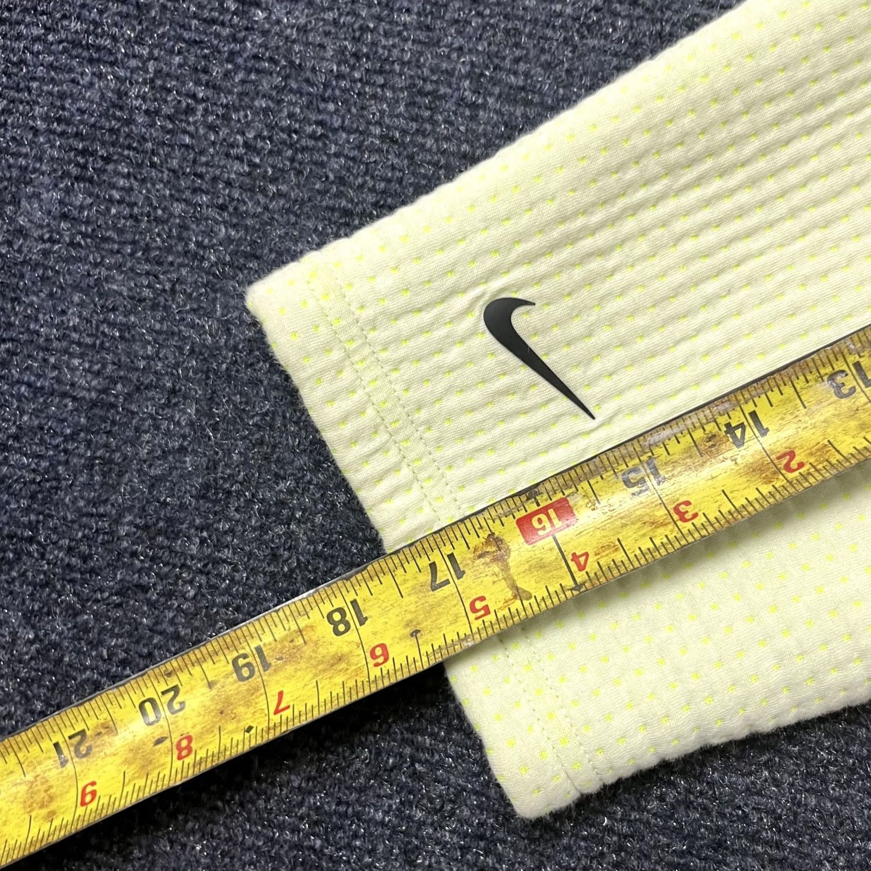 Nike Nike Pullover Sweatshirt Womens Medium Yellow Quarter Zip Waffle Knit Crop Size M / US 6-8 / IT 42-44 - 5 Thumbnail