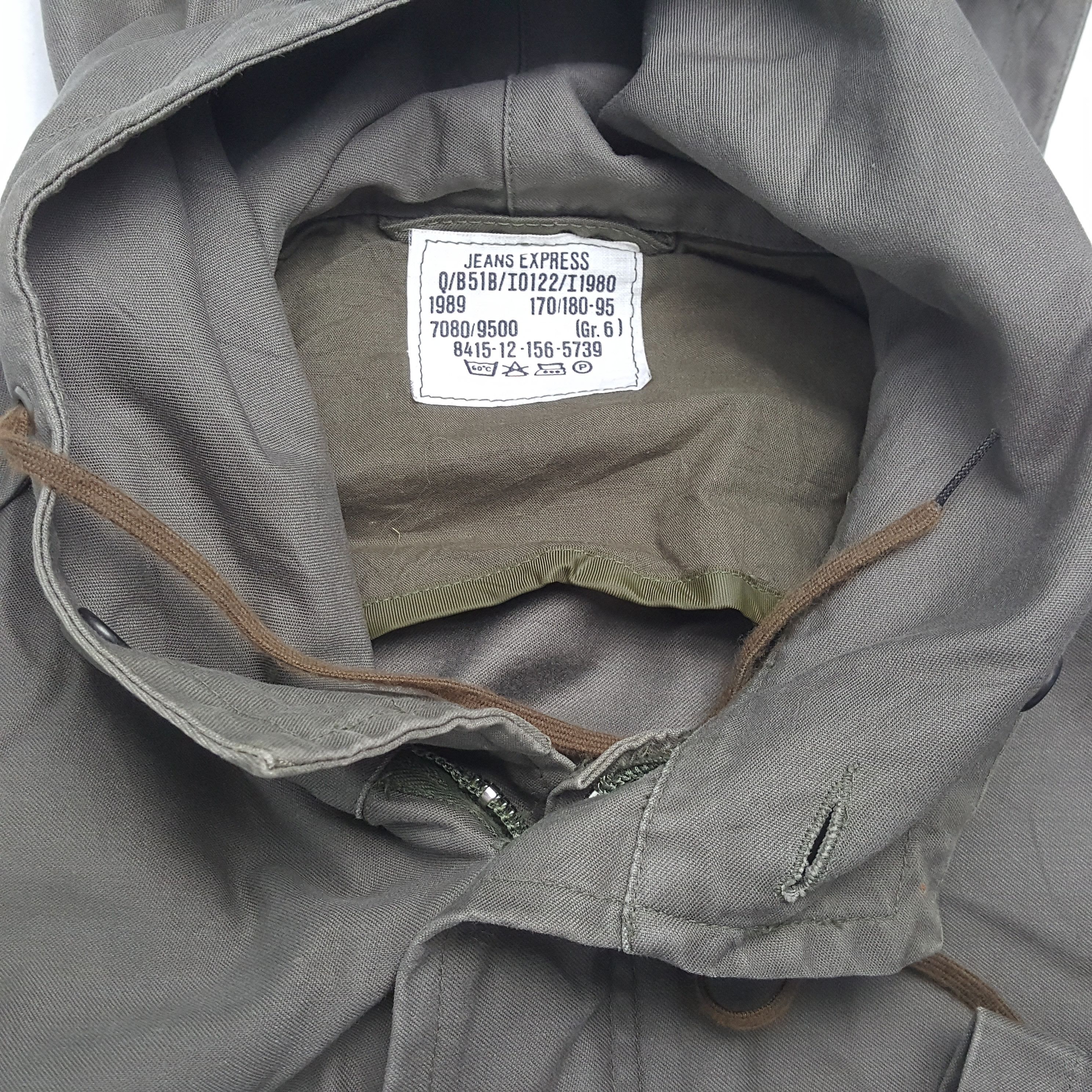 Express × Vintage Vintage JEAN EXPRESS GERMANY Army Military Hoodie Jacket Size US L / EU 52-54 / 3 - 10 Thumbnail
