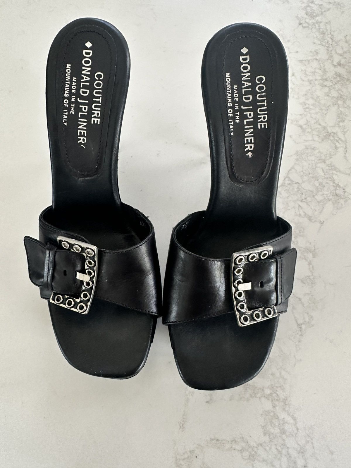 Donald Pliner Vintage Couture Donald J Pliner Stiletto HEELS WITH BUCKLE Size US 9.5 / IT 39.5 - 2 Thumbnail