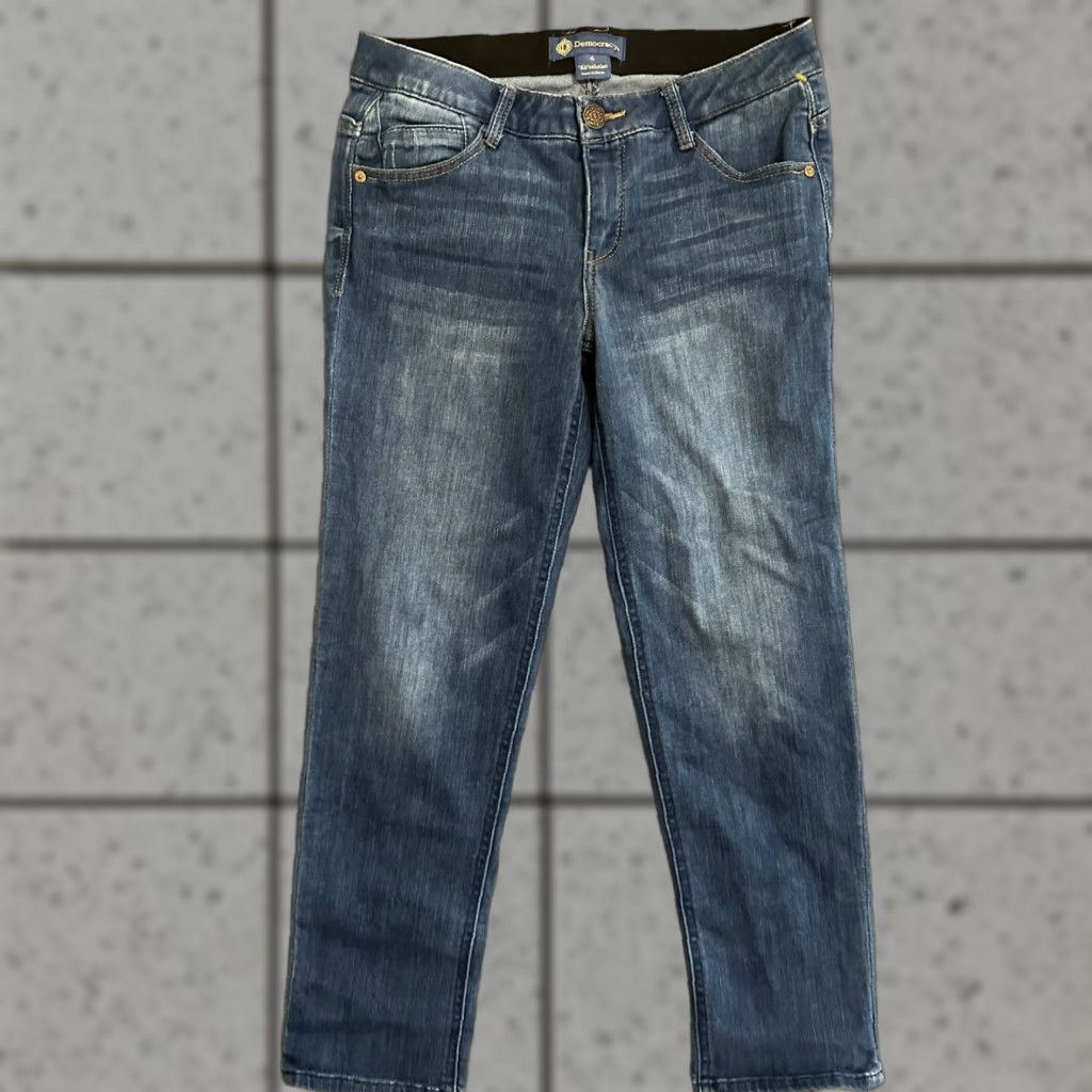 Vintage DEMOCRACY Womens Denim Blue Ankle Jeans SIZE 4 AB Solution Size 27" / US 4 / IT 40 - 1 Thumbnail