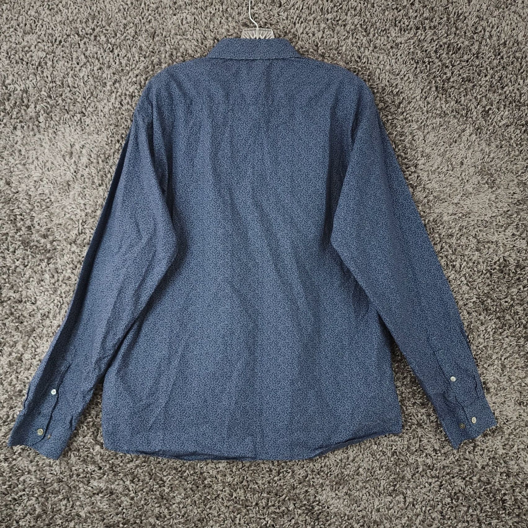 Vintage STITCH NOTE Button-Up Shirt Mens Long Sleeve Blue Egyptian Cotton XL Adults Size US XL / EU 56 / 4 - 5 Thumbnail