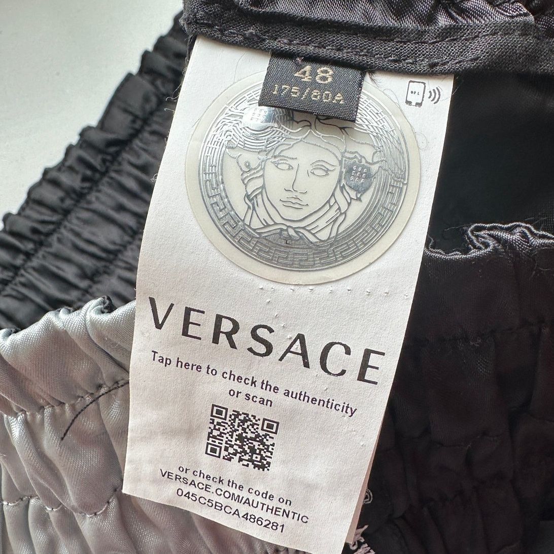 Versace Versace Muay Thai Boxing Shorts Black & Silver Sequin 48 / M Size US 32 / EU 48 - 11 Thumbnail