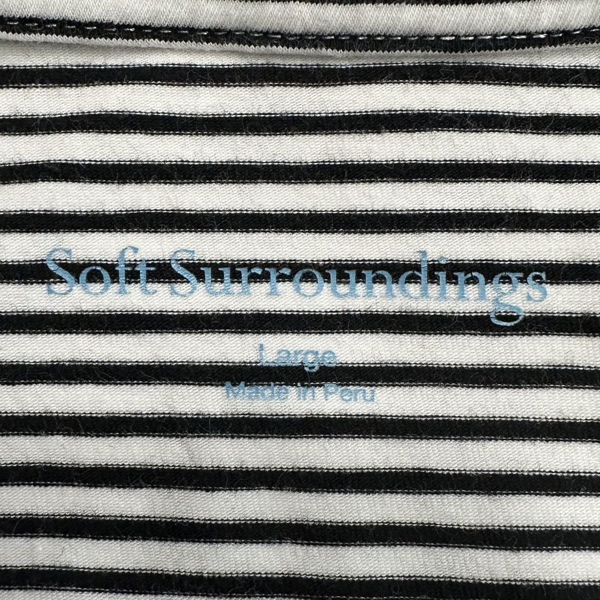 Other Soft Surroundings Pima Cotton V-neck Long Sleeves Tee Size L / US 10 / IT 46 - 8 Thumbnail