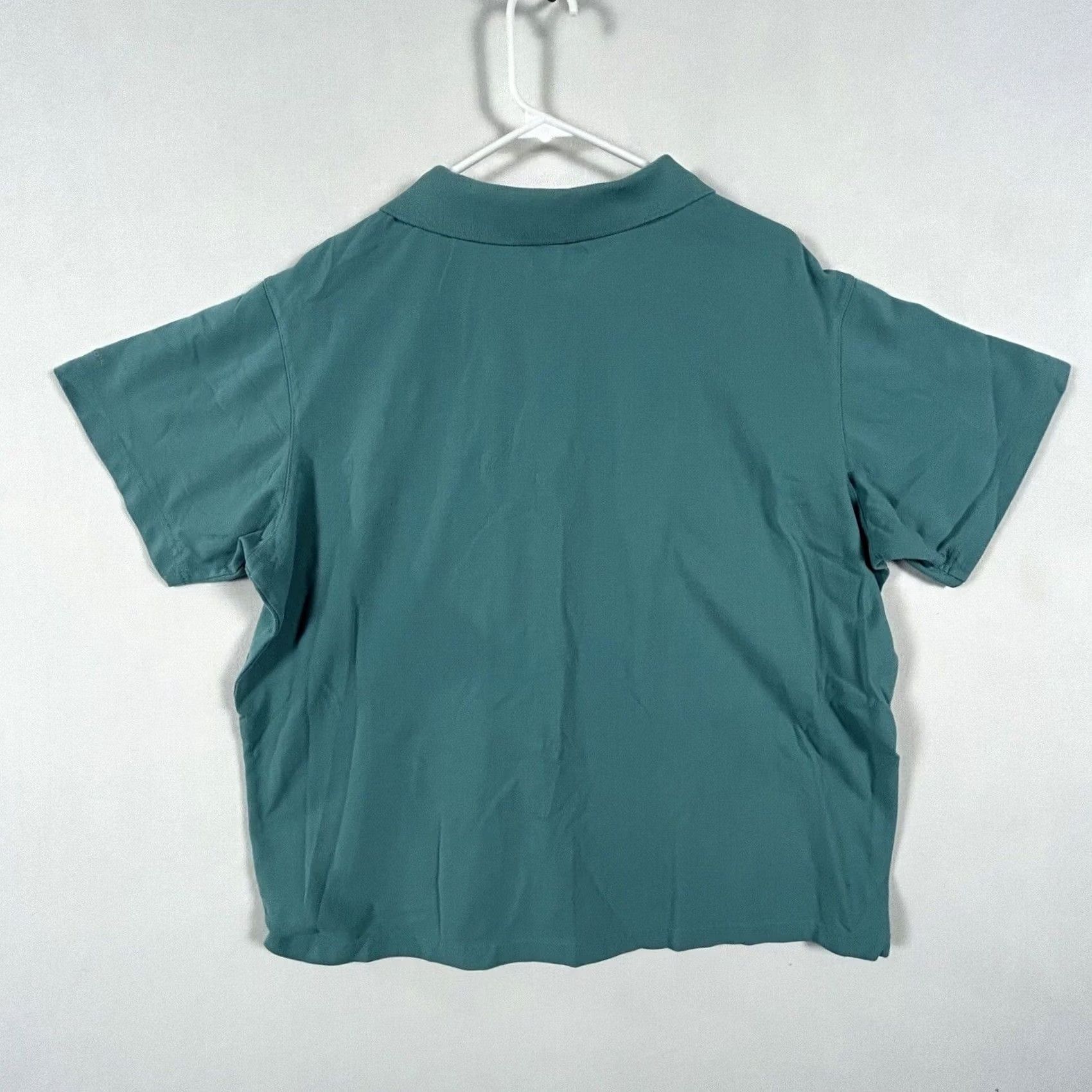 Vintage Columbia Polo Shirt Teal Blue Short Sleeve XL Men Casual Golf Omni-Shield Pattern Solid Collared Shirt Size US XL / EU 56 / 4 - 7 Thumbnail