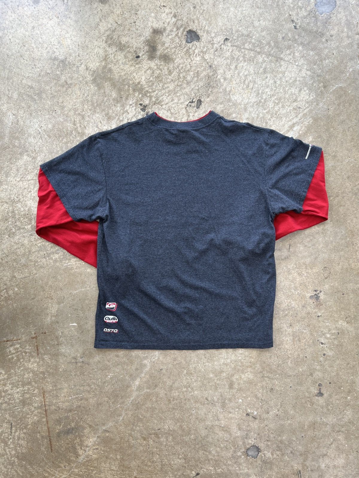 Quiksilver Vintage Quiksilver Double Layer Long Sleeve Tee XL Size US XL / EU 56 / 4 - 4 Thumbnail