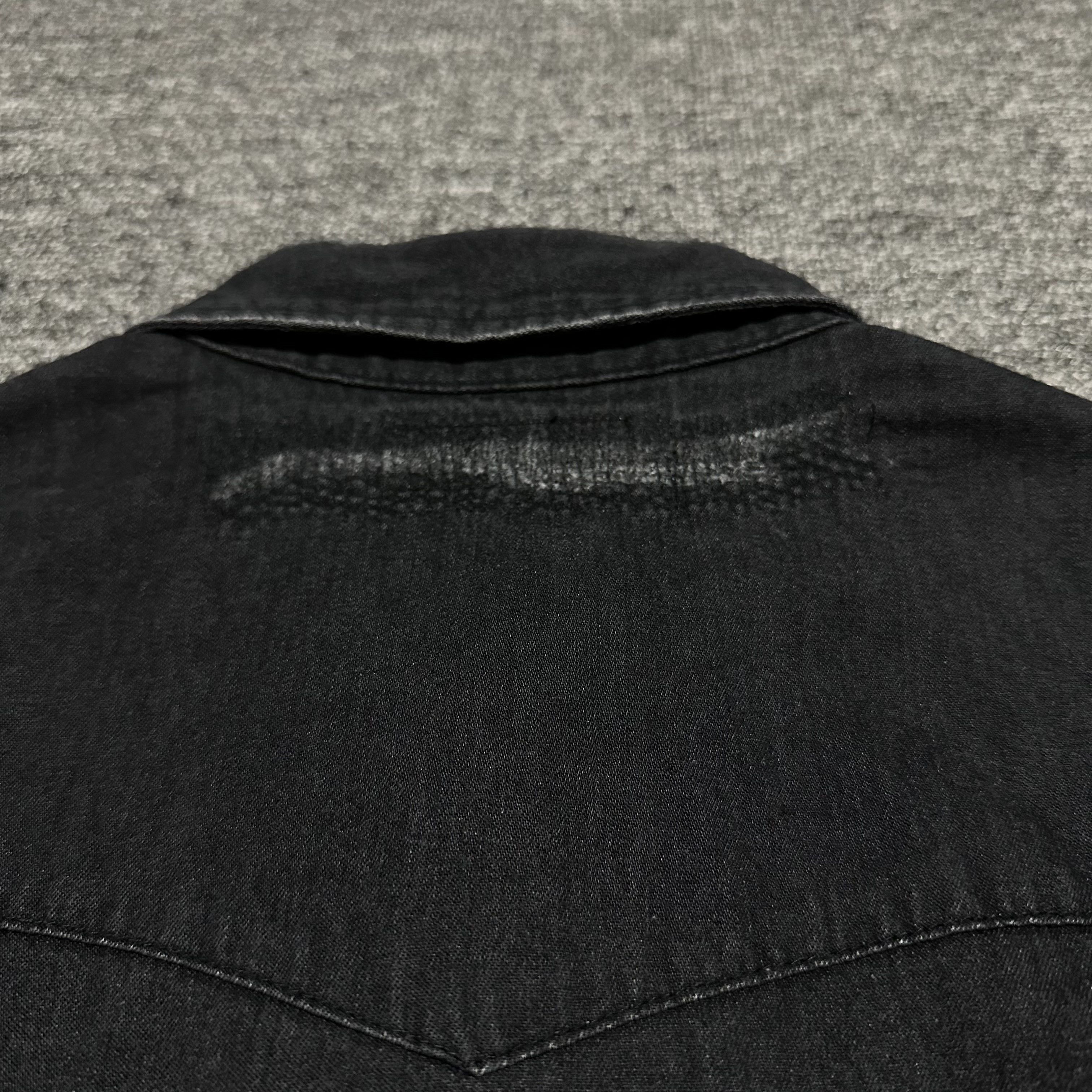 Hedi Slimane × Saint Laurent Paris Saint Laurent by Hedi Slimane Distressed Western Denim Shirt Size US XS / EU 42 / 0 - 9 Thumbnail