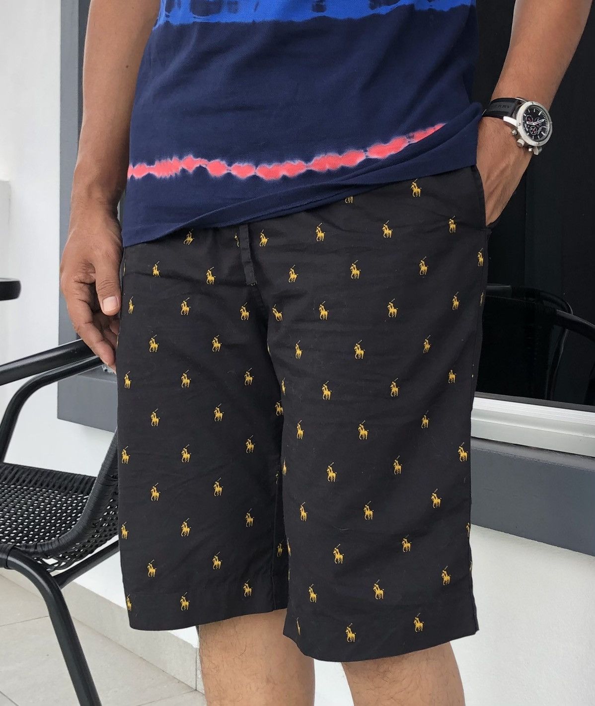 Ralph Lauren Polo By Ralph Lauren Overprint Logo Short Pants Size US 34 / EU 50 - 3 Thumbnail