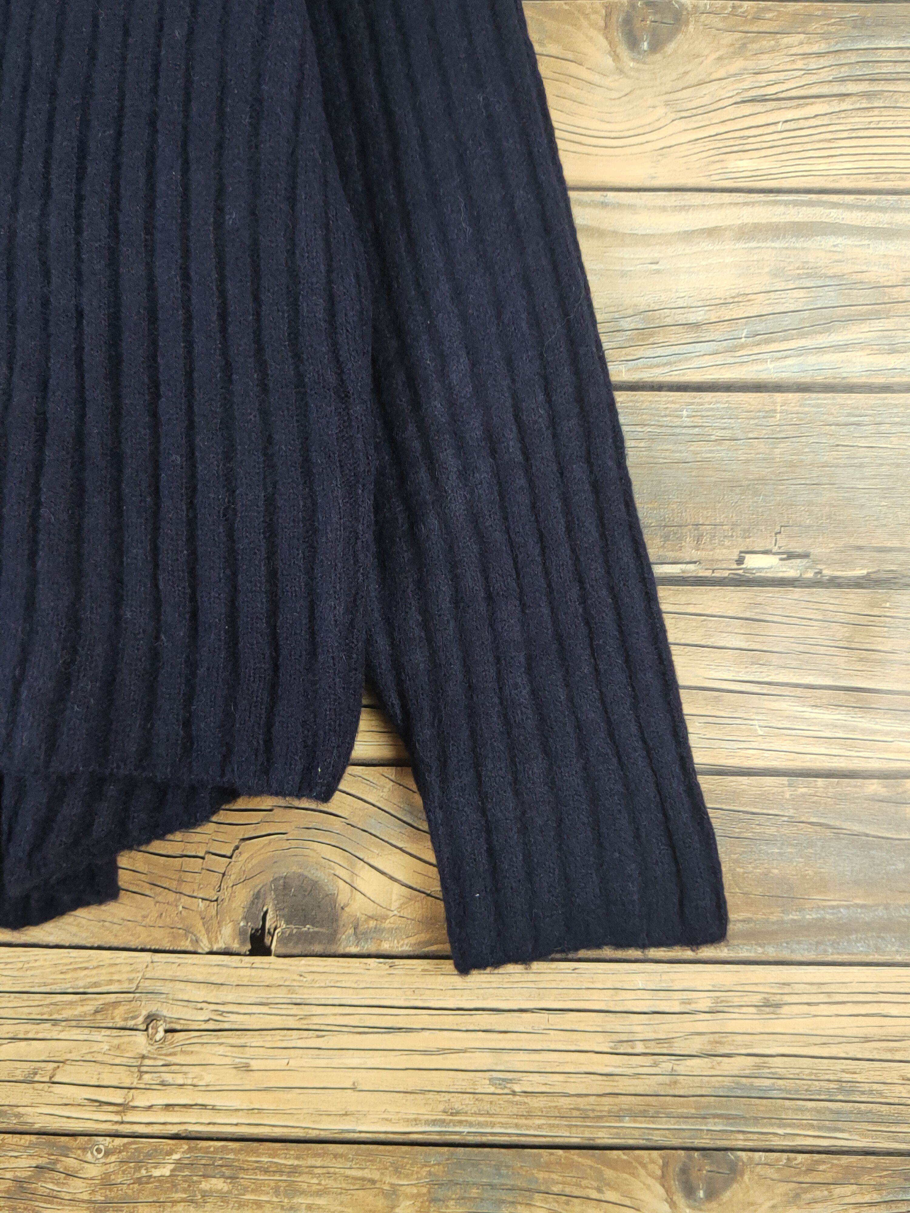 Aran Isles Knitwear × Japanese Brand × Vintage Urs Navy Knitwear Sweatshirts #W1219 Size L / US 10 / IT 46 - 6 Thumbnail
