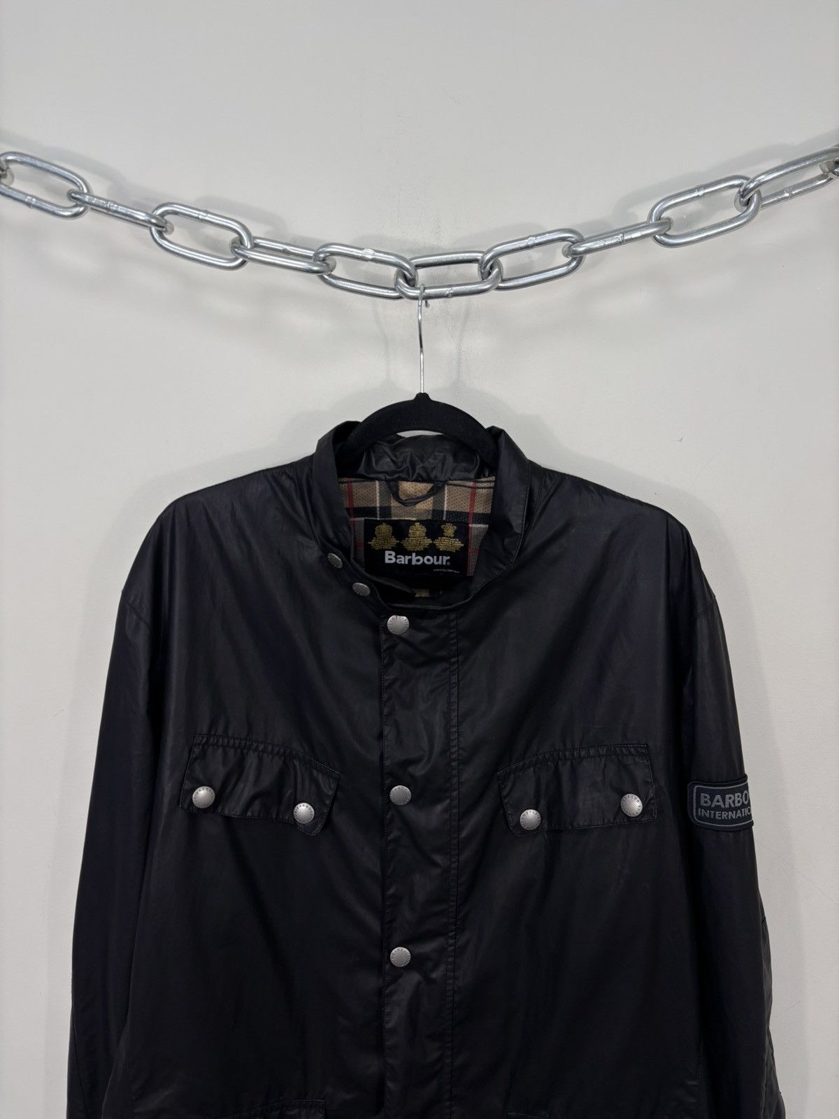 Barbour Barbour International Men’s Norton Black Jacket Coat Size US XXL / EU 58 / 5 - 4 Thumbnail