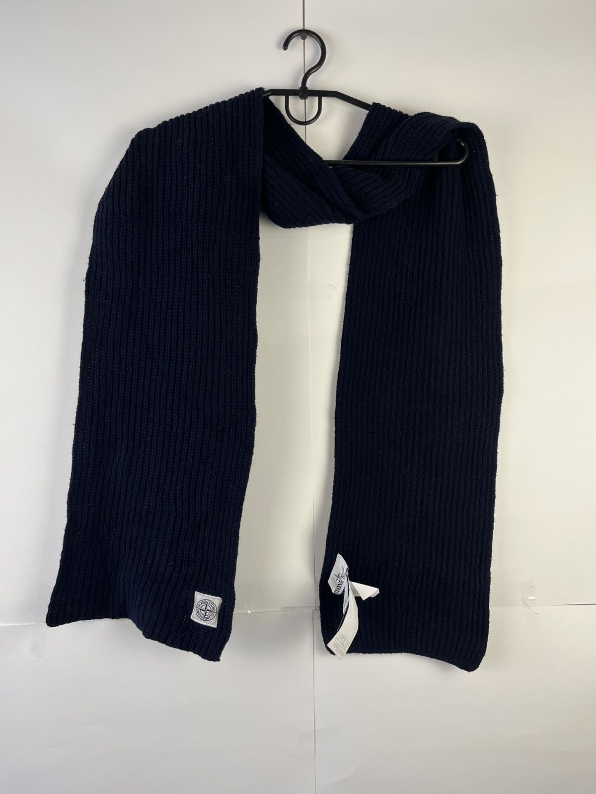 Stone Island Stone Island Ribbed Scarf Wool Casual Patch Program Size ONE SIZE - 2 Thumbnail