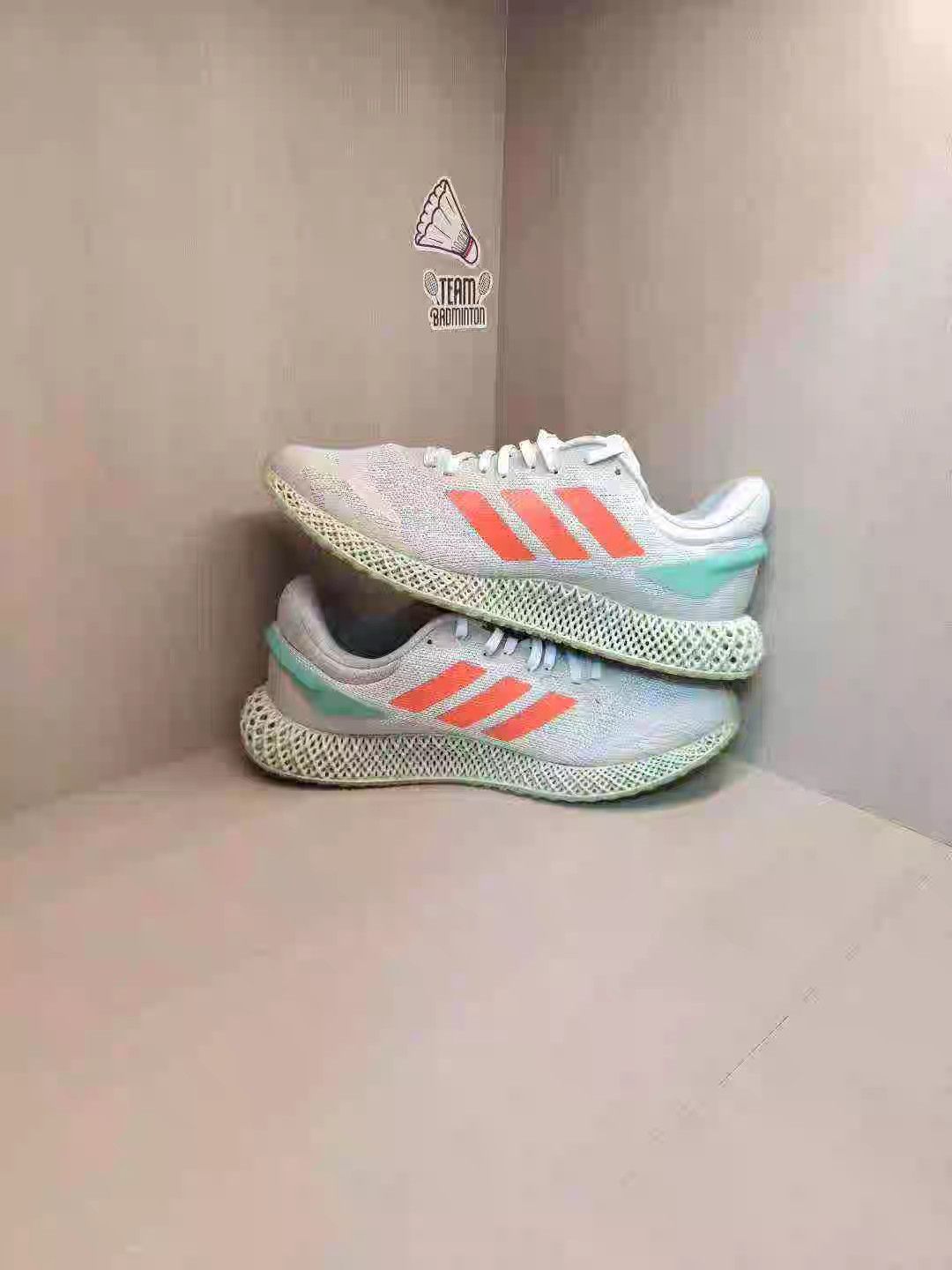 Adidas adidas 4D Run 1.0 Grey/Orange/Blue K15 Size US 12 / EU 45 - 3 Thumbnail