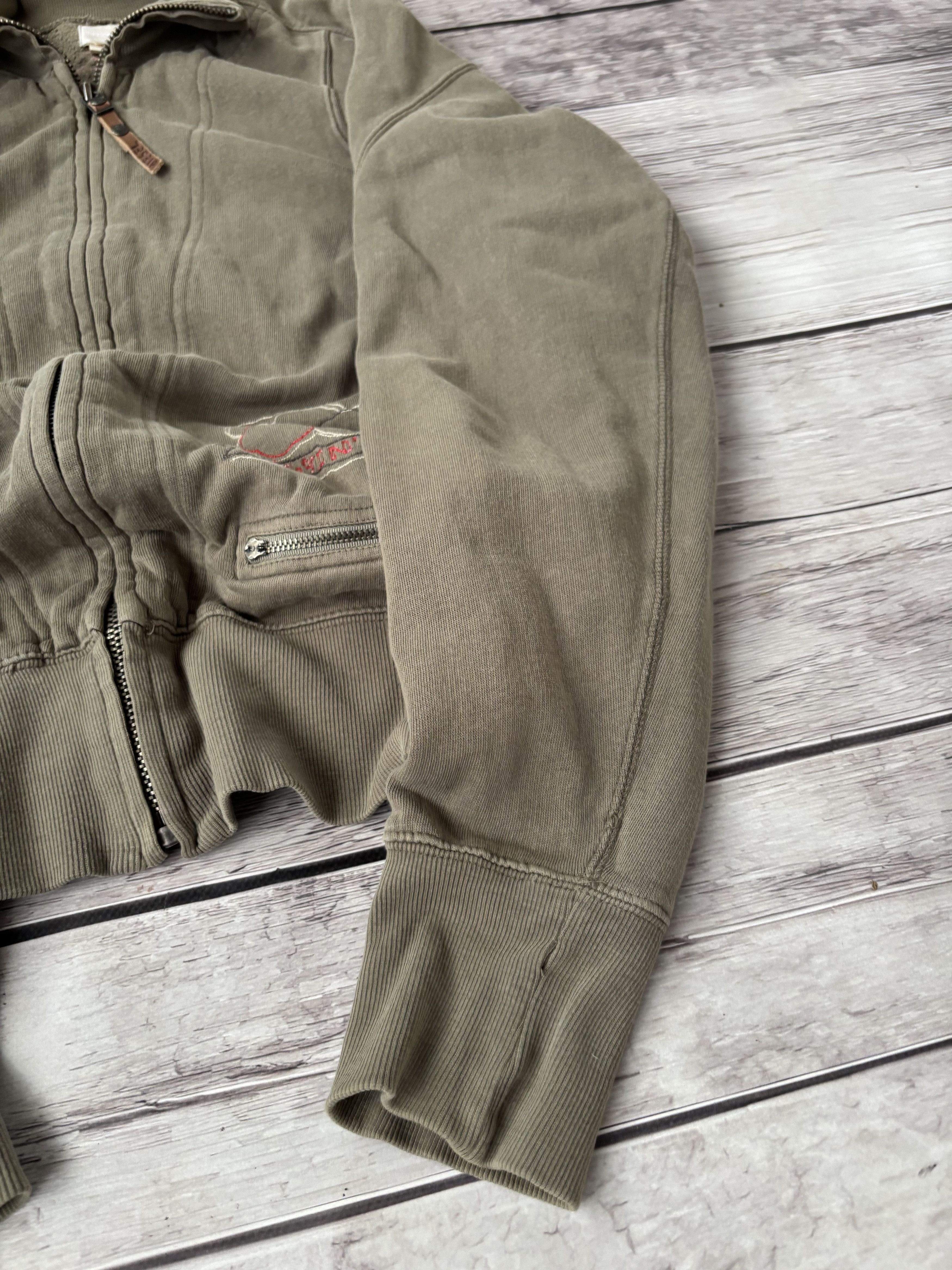 Diesel VTG CROPPED WASHED DIESEL HOODIE AVANT GARDE Y2K Size US M / EU 48-50 / 2 - 6 Thumbnail