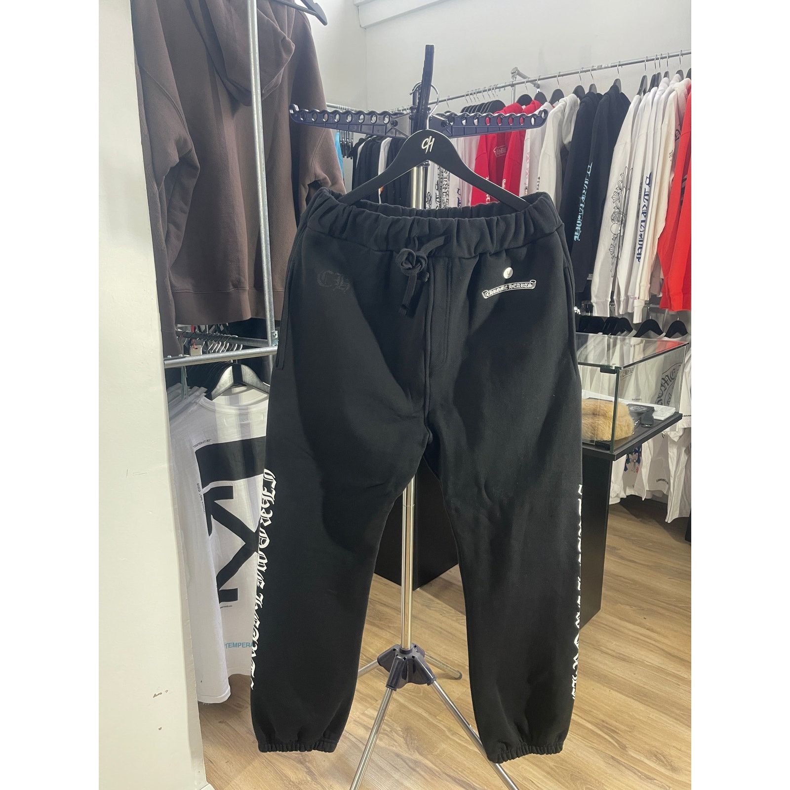 Chrome Hearts Chrome Hearts Scroll Logo Sweatpants “Black” Size Large Size US 36 / EU 52 - 2 Thumbnail