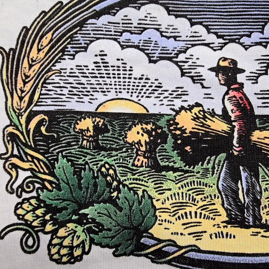 Fruit Of The Loom Boulevard Brewing Co Wheat Beer Graphic Tee M Alcohol Shirt Size US M / EU 48-50 / 2 - 2 Thumbnail